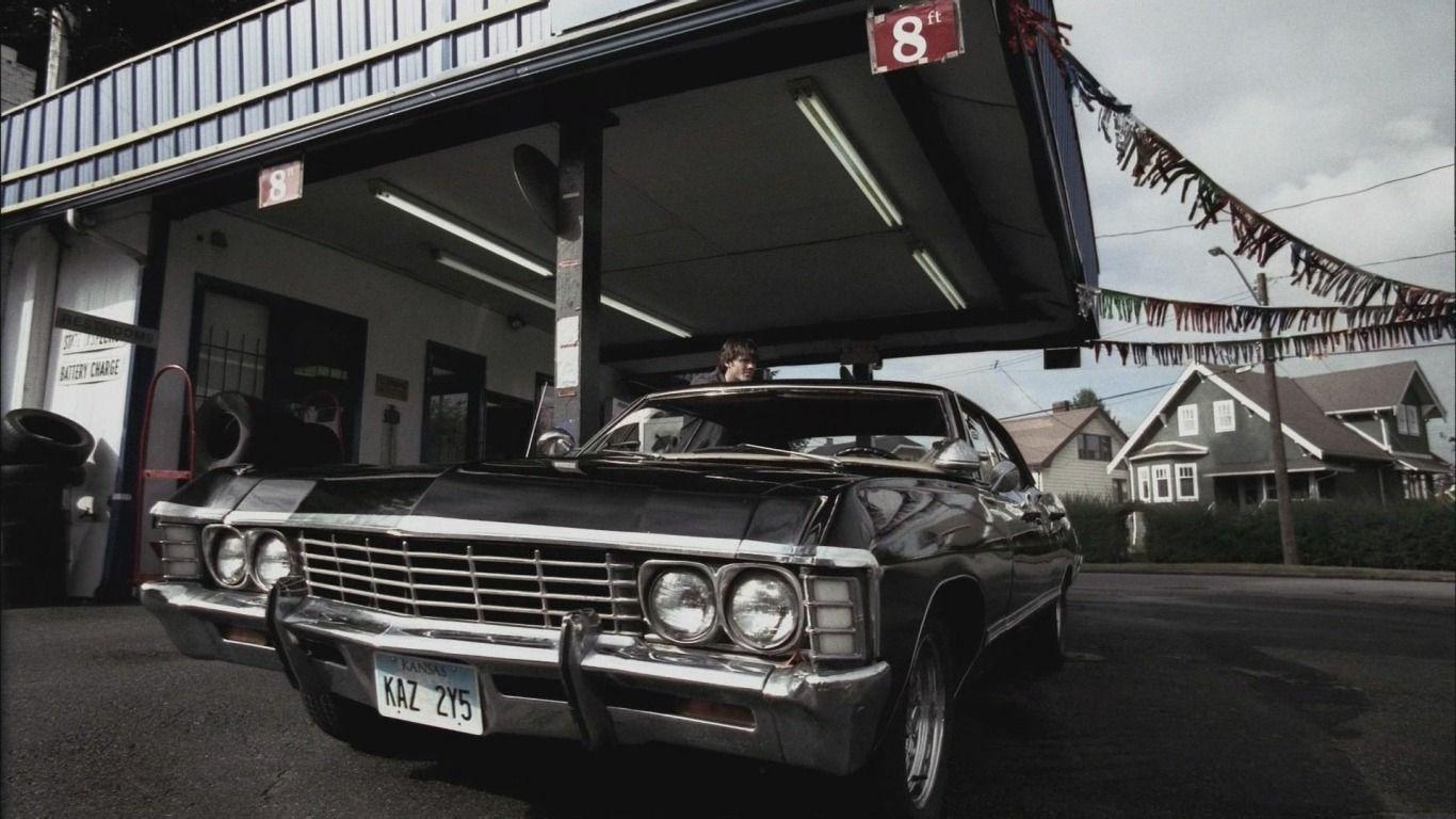 1370x770 Download wallpaper Impala, Jared Padalecki, Chevrolet, Desktop