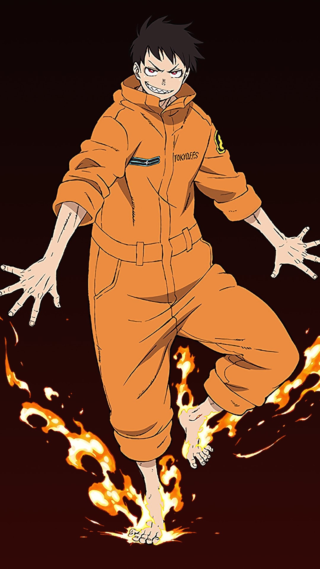 1080x1920 Fire Force, Shinra Kusakabe HD Gallery HD Wallpaper, Phone