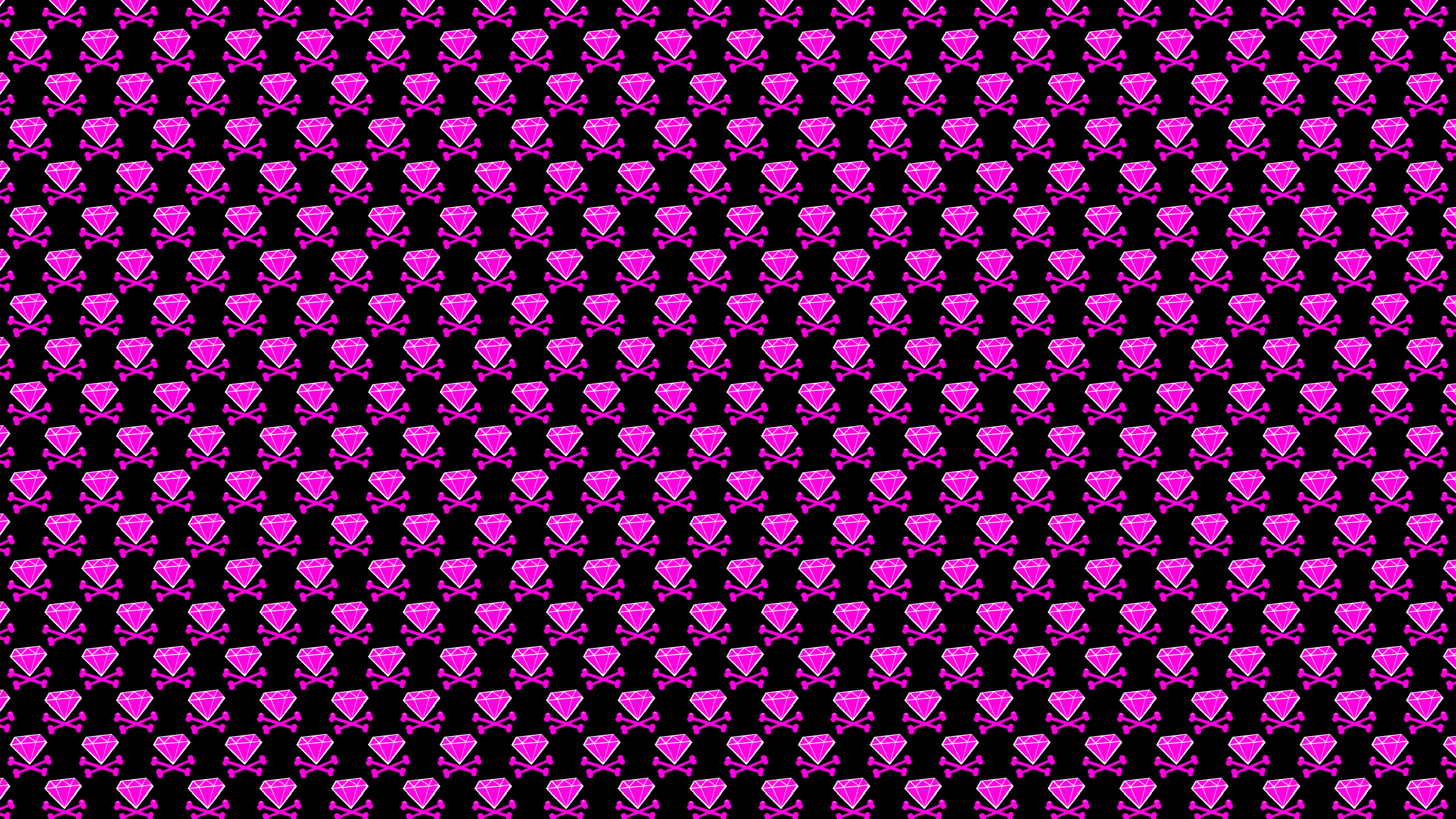 2560x1440 Pink Diamond Crossbones Desktop Wallpaper, Desktop