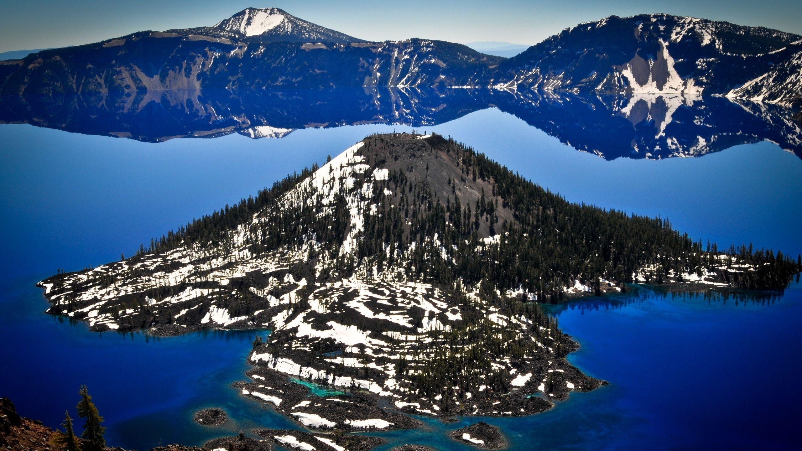 2560x1440 Crater Lake National Park Wallpaper, Desktop