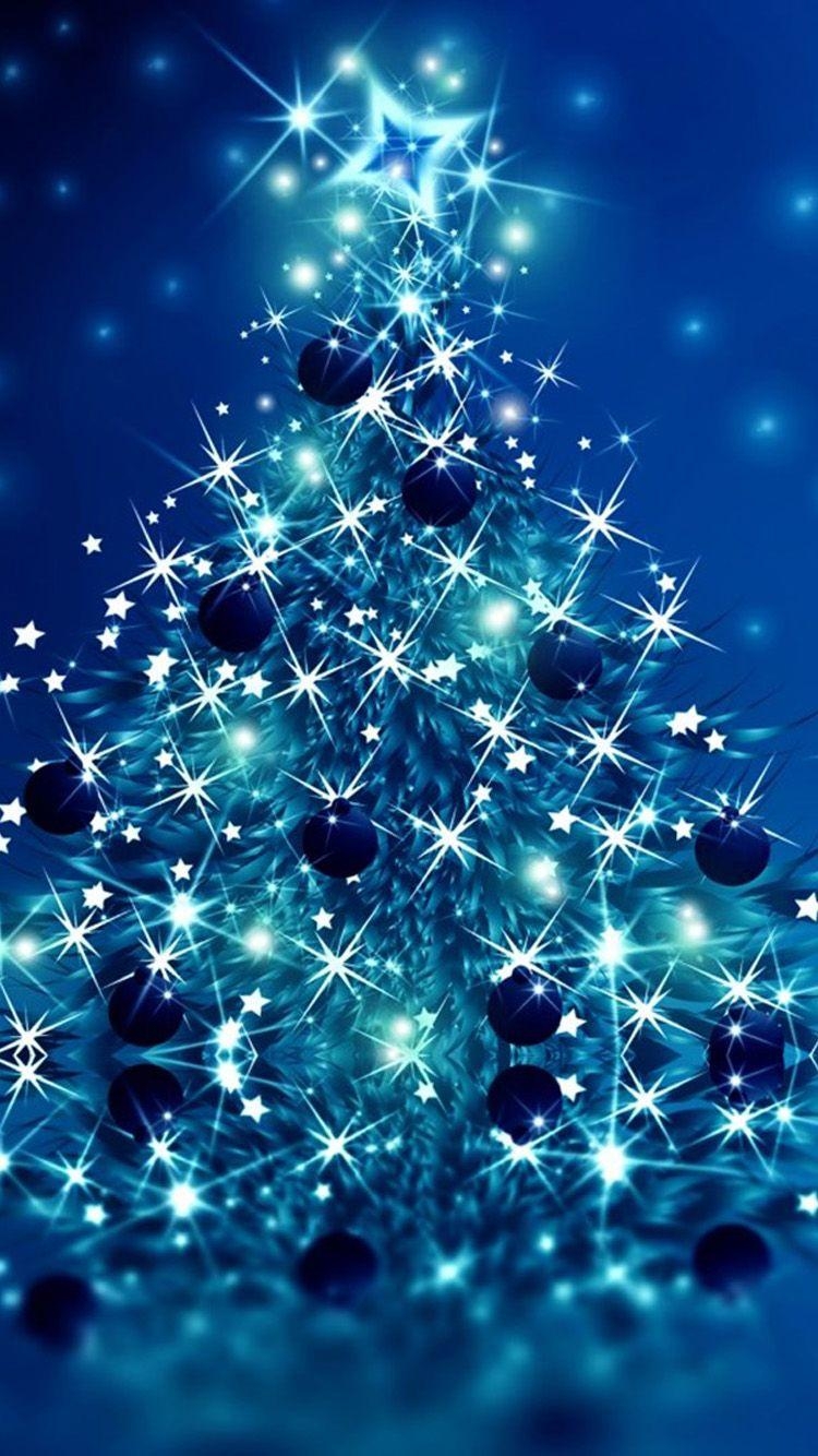 750x1340 Blue Christmas iPhone Wallpaper Free Blue Christmas iPhone Background, Phone