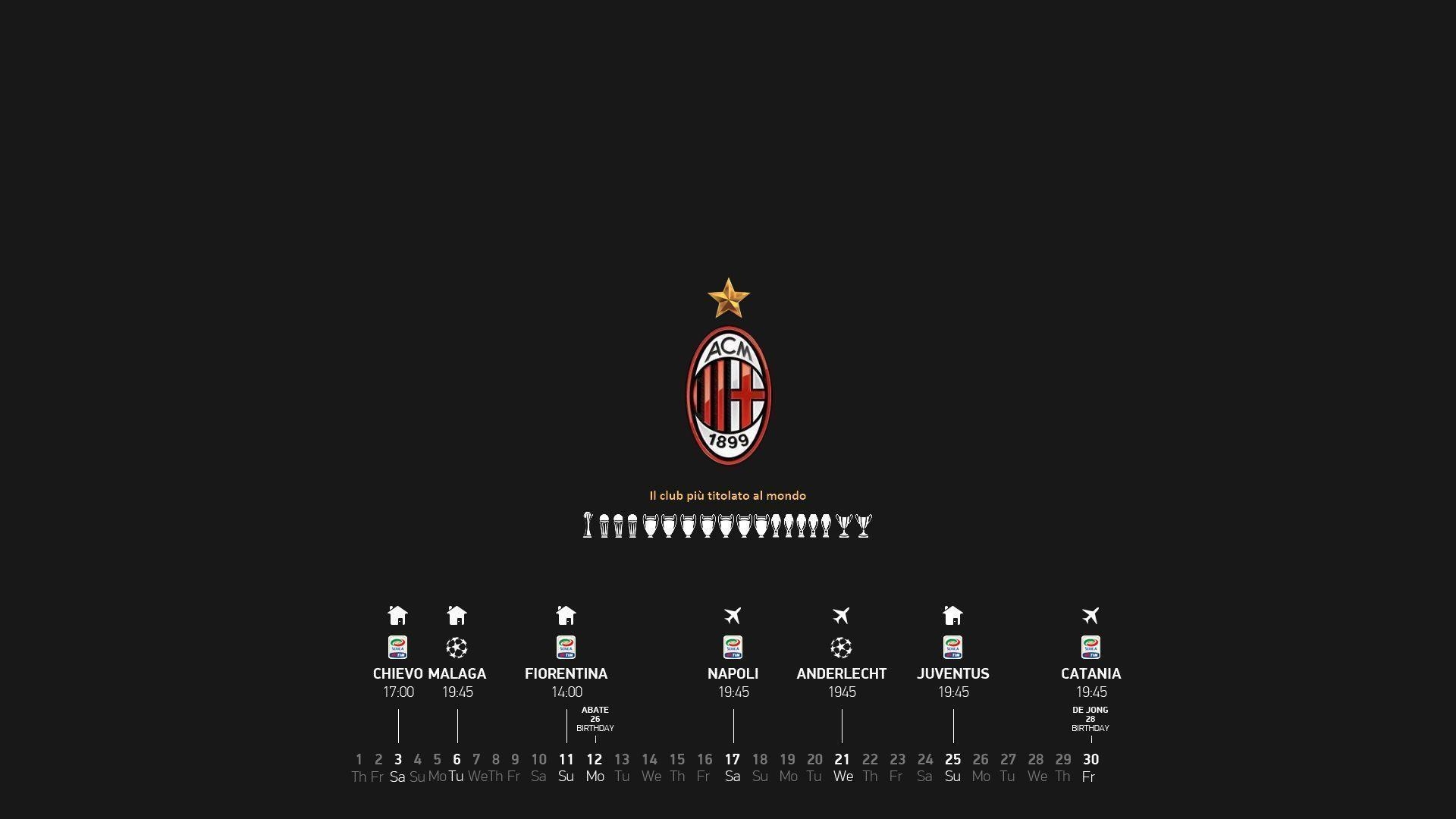 1920x1080 AC Milan Wallpaper 2016, Desktop