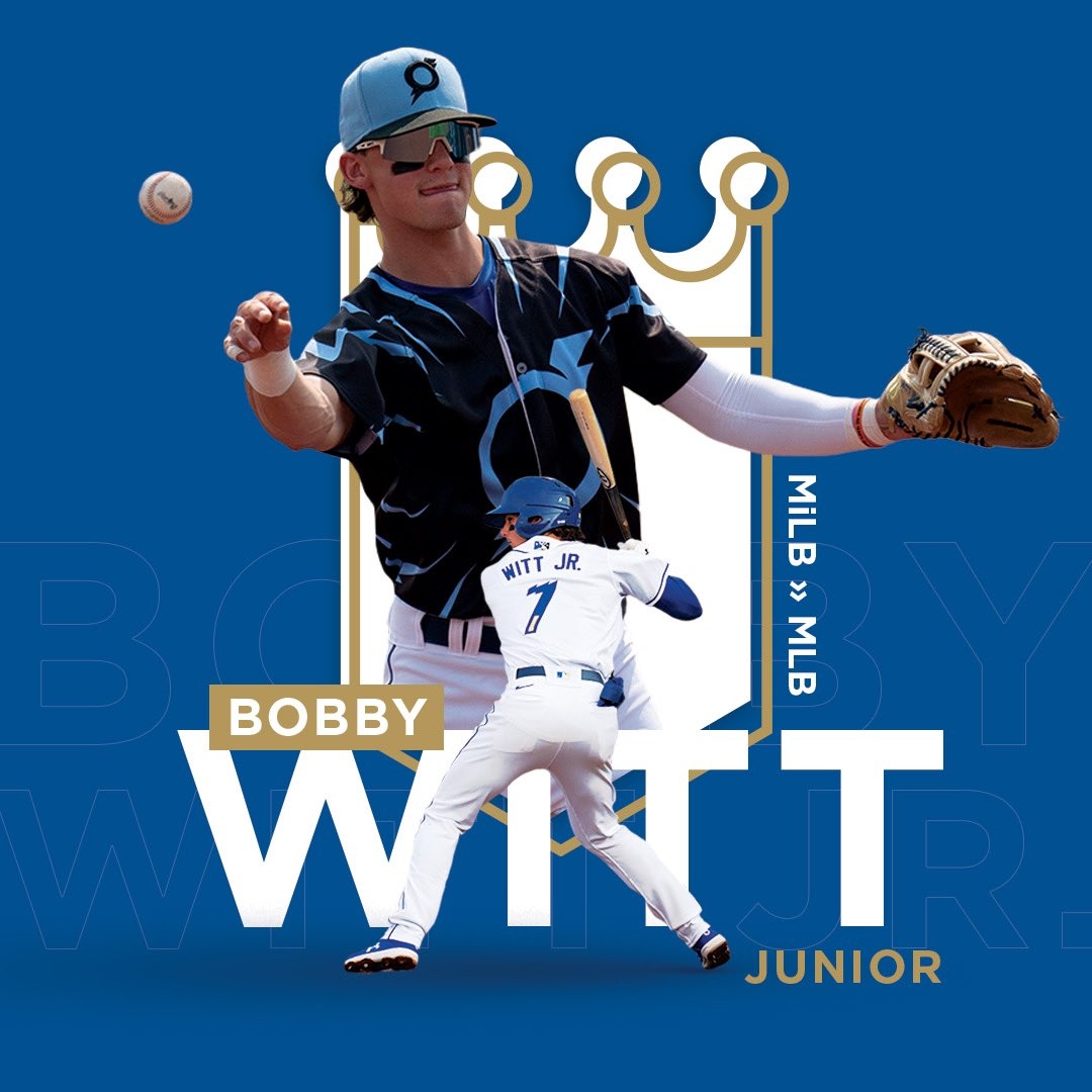 1080x1080 Minor League Baseball Witt Jr., Major Leaguer. Baseball's No. 1 prospect is going to the bigs!, Phone