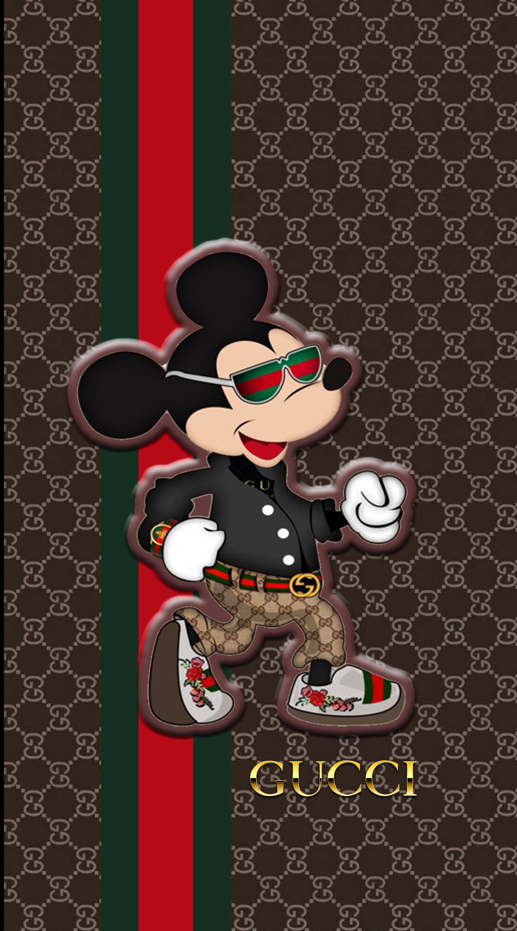 1670x3000 Gucci #mickey #Mouse #Minnie #Art #pattern. Mickey, Phone