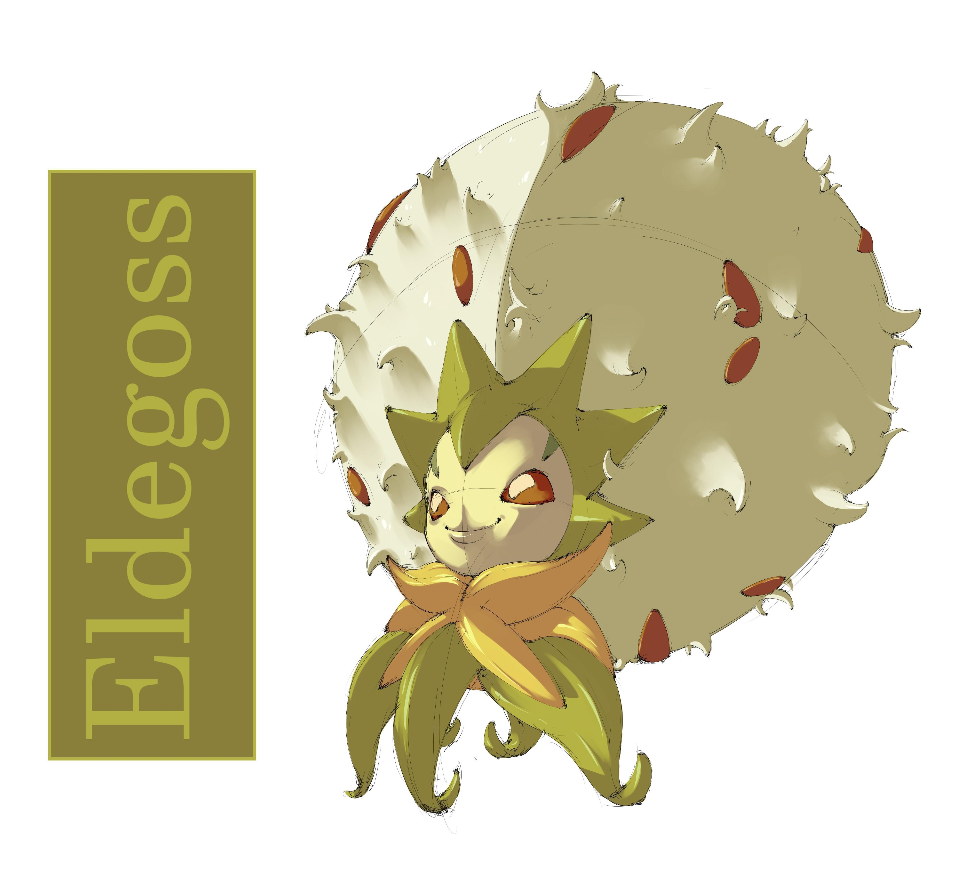 3950x3630 Eldegoss // Pokemon by kirigirimaii on Newgrounds, Desktop