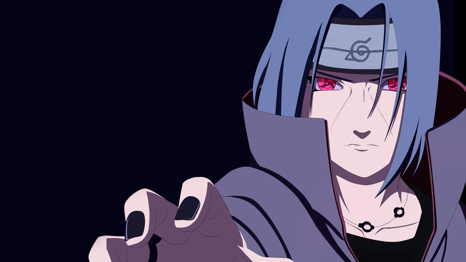 1600x900 naruto, uchiha itachi, mangekyou sharingan, Desktop