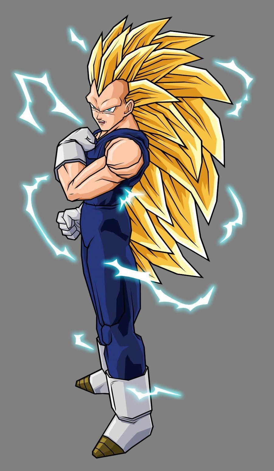 900x1550 Vegeta Drawing SSJ3, Phone