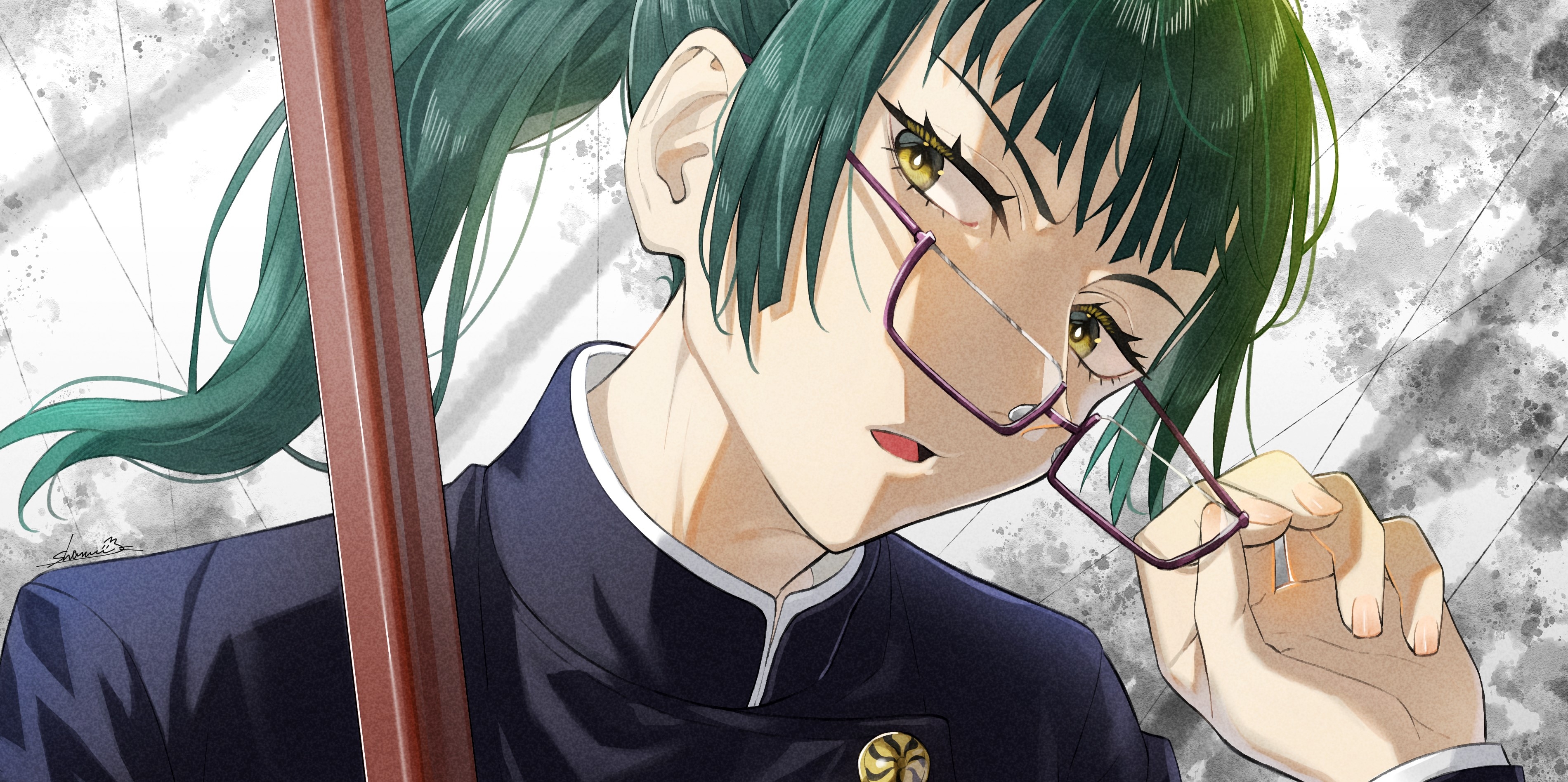 3800x1900 Maki Zenin HD Wallpaper and Background, Dual Screen