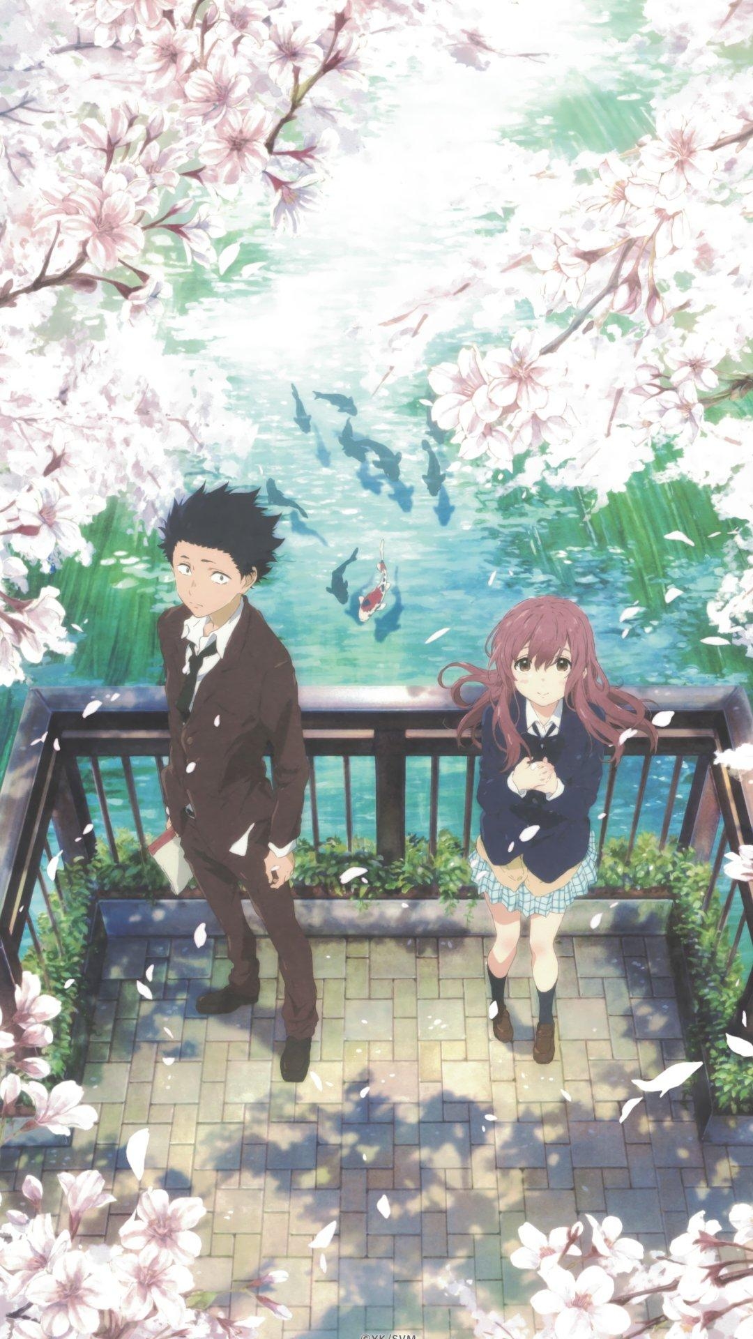 1080x1920 A Silent Voice anime phone wallpaper, Phone