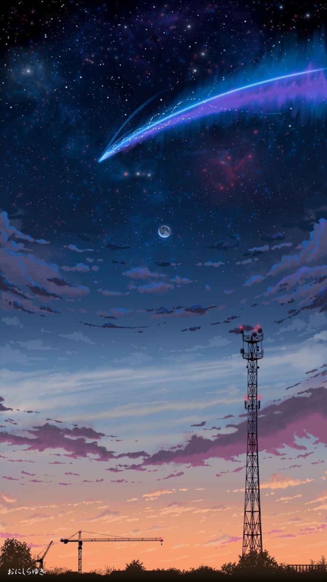 1080x1920 Anime Landscape 4k Wallpaper, Phone