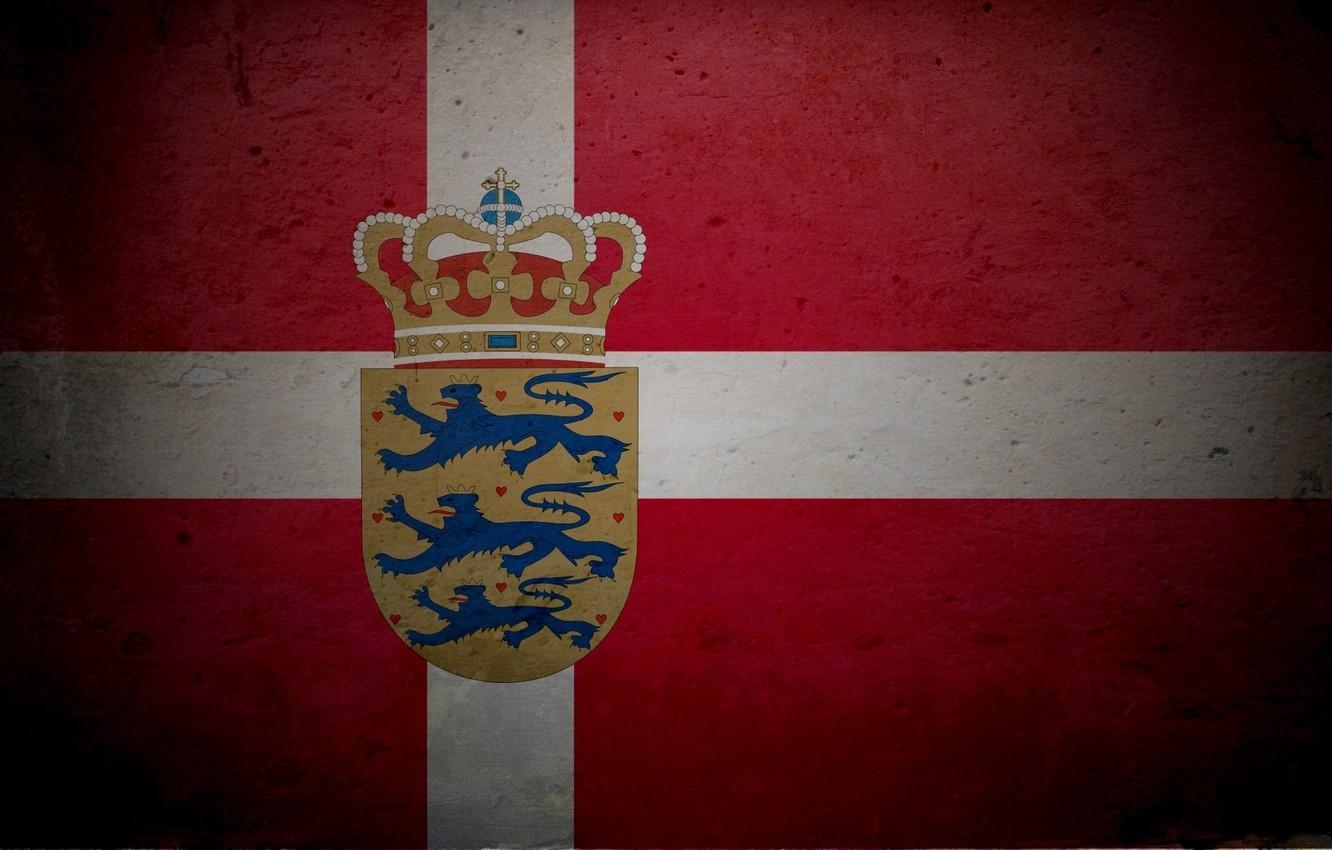 1340x850 Wallpaper Denmark, flag, coat of arms image for desktop, section, Desktop