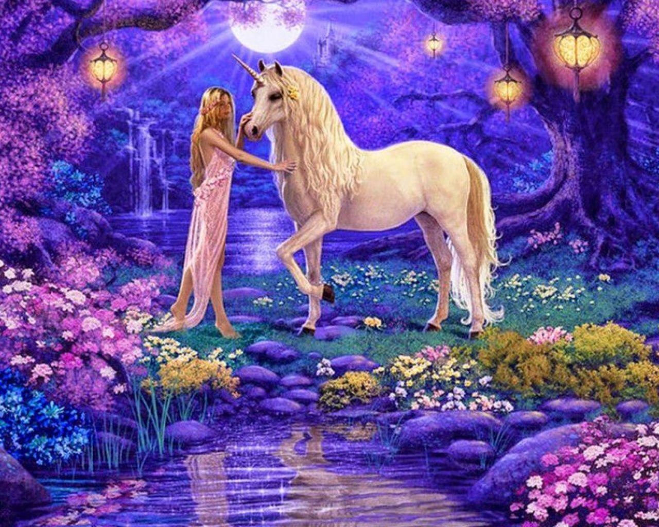 1280x1030 Unicorns and Fairies Wallpaper Free Unicorns, Desktop