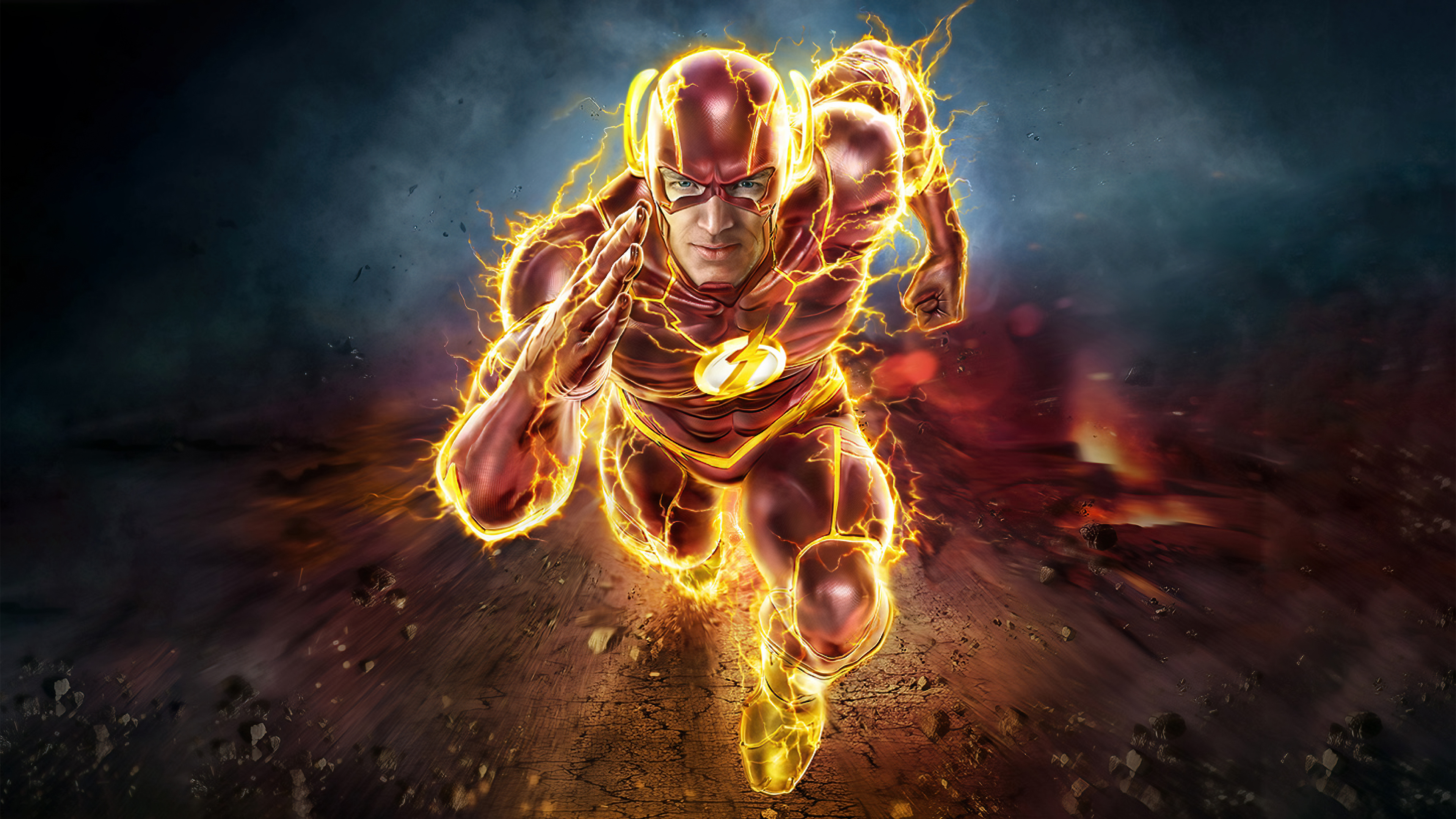 3840x2160 Flash The Running Fire 4k 1680x1050 Resolution HD 4k Wallpaper, Image, Background, Photo and Picture, Desktop