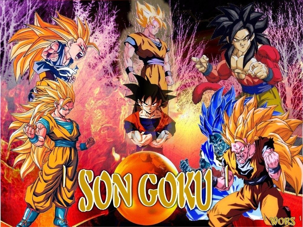 1030x770 Dragon Ball Z Wallpaper Goku All Super Saiyans, Desktop