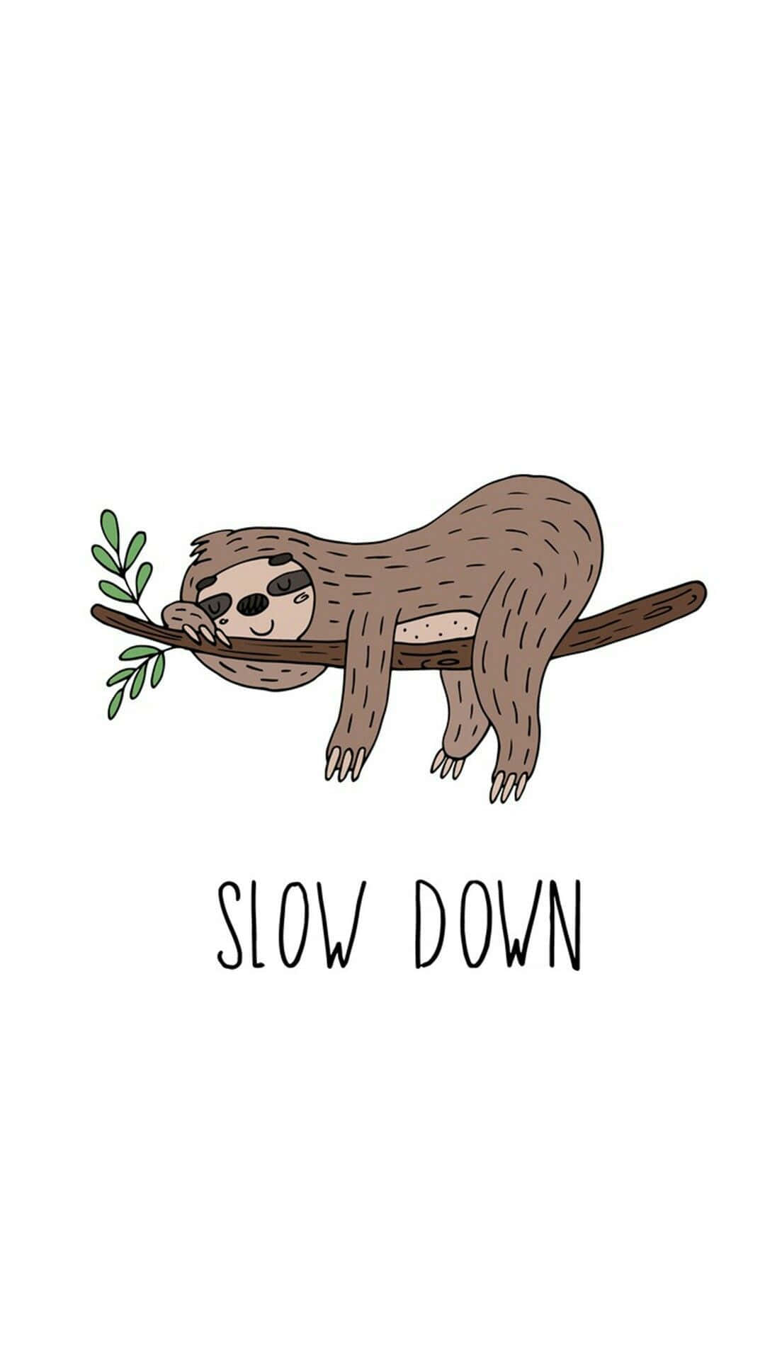 1080x1920 Kawaii Sloth Wallpaper, Phone