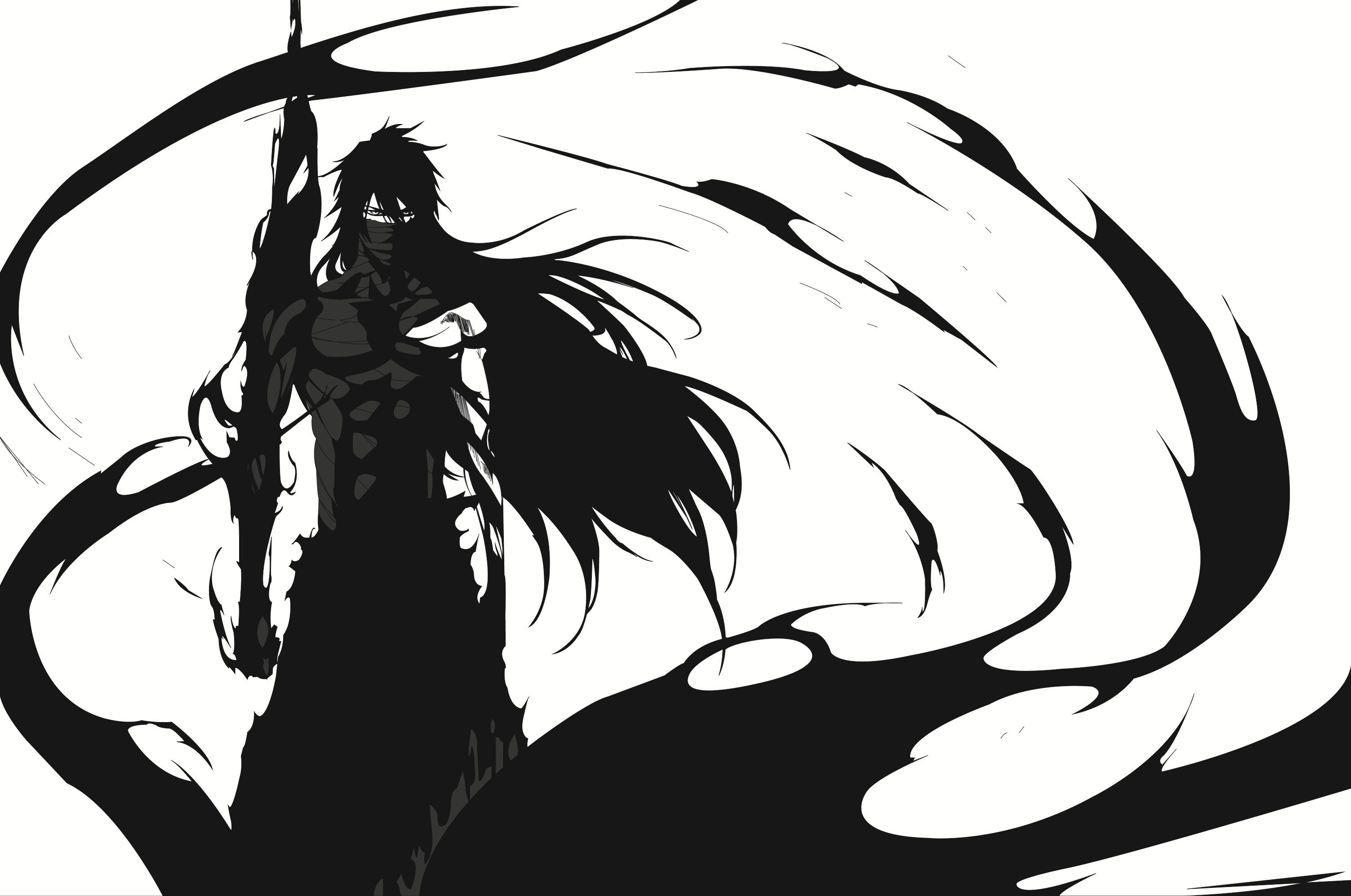 3010x2000 Bleach, anime, Mugetsu, monochrome, Kurosaki Ichigo Gallery HD Wallpaper, Desktop