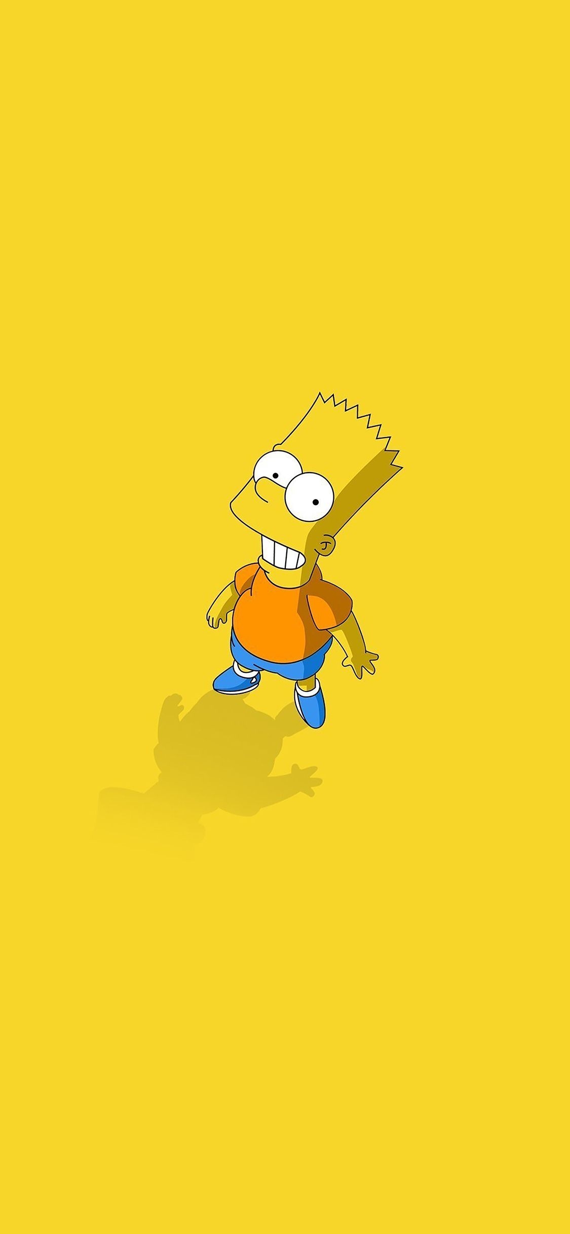 1130x2440 Hi I Am Bart Simpsons Minimal Cartoon, Phone