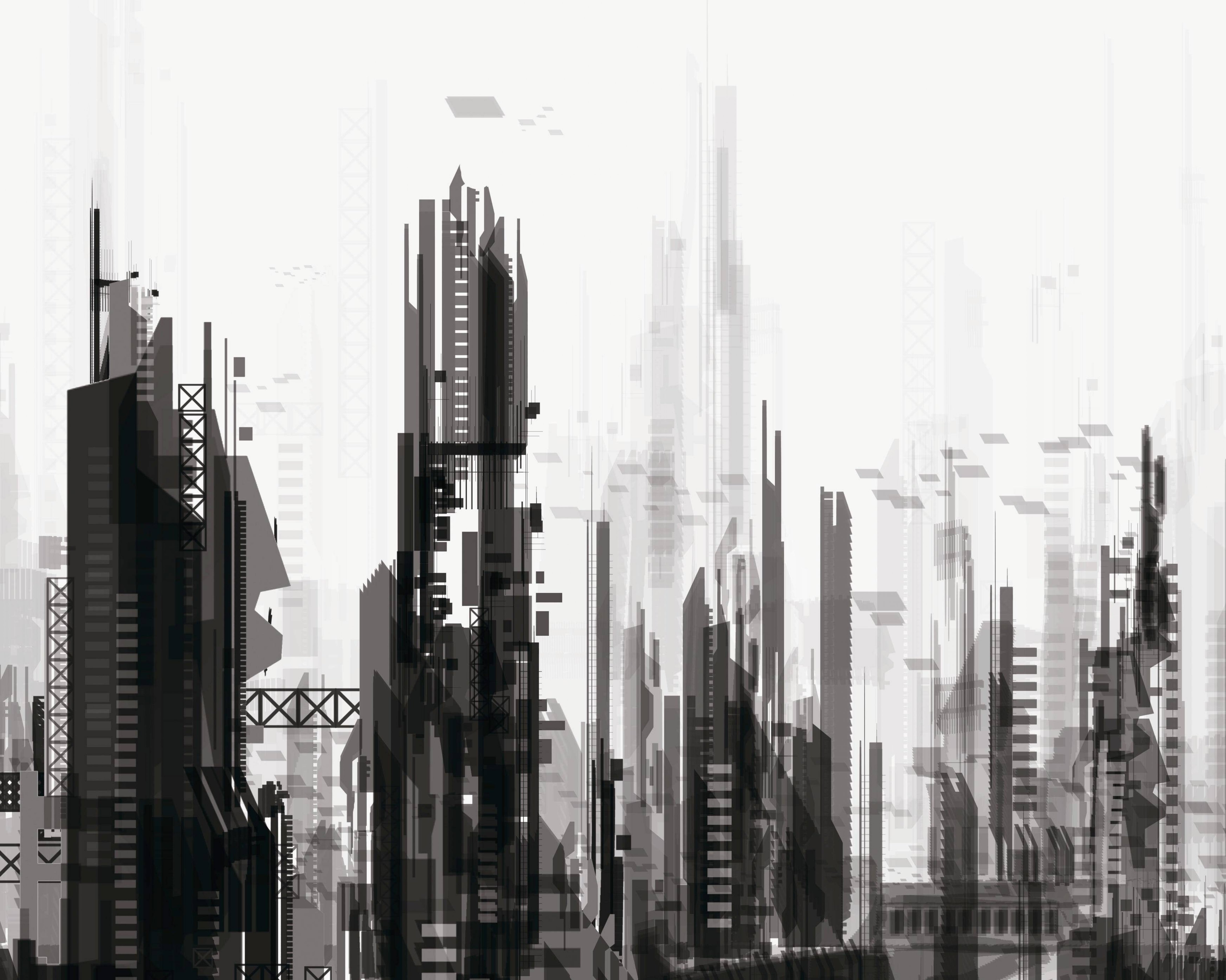 5120x4100 sci fi, City, Cities, Artwork, Art, Futuristic Wallpaper HD, Desktop