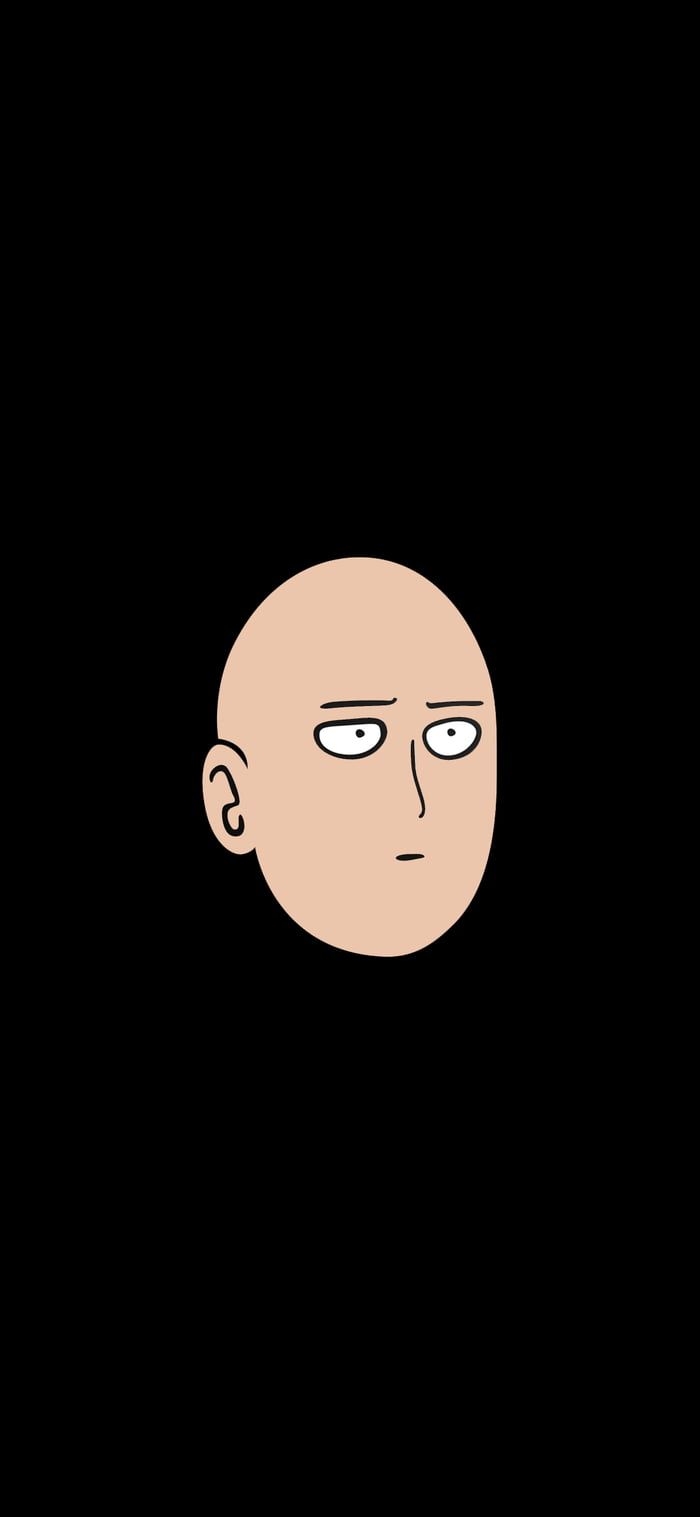 700x1520 Saitama's head. One Punch Man. One punch man anime, One punch man manga, Saitama one punch man, Phone