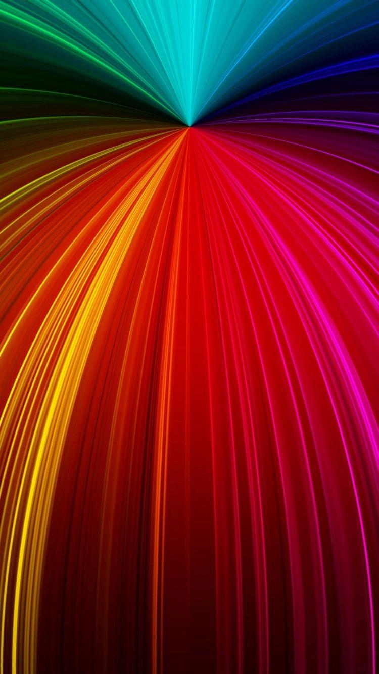 750x1340 Download  wallpaper Rays, lines, multicolored, abstract, iphone iPhone  HD image, background,. Abstract wallpaper, Abstract, Phone wallpaper, Phone