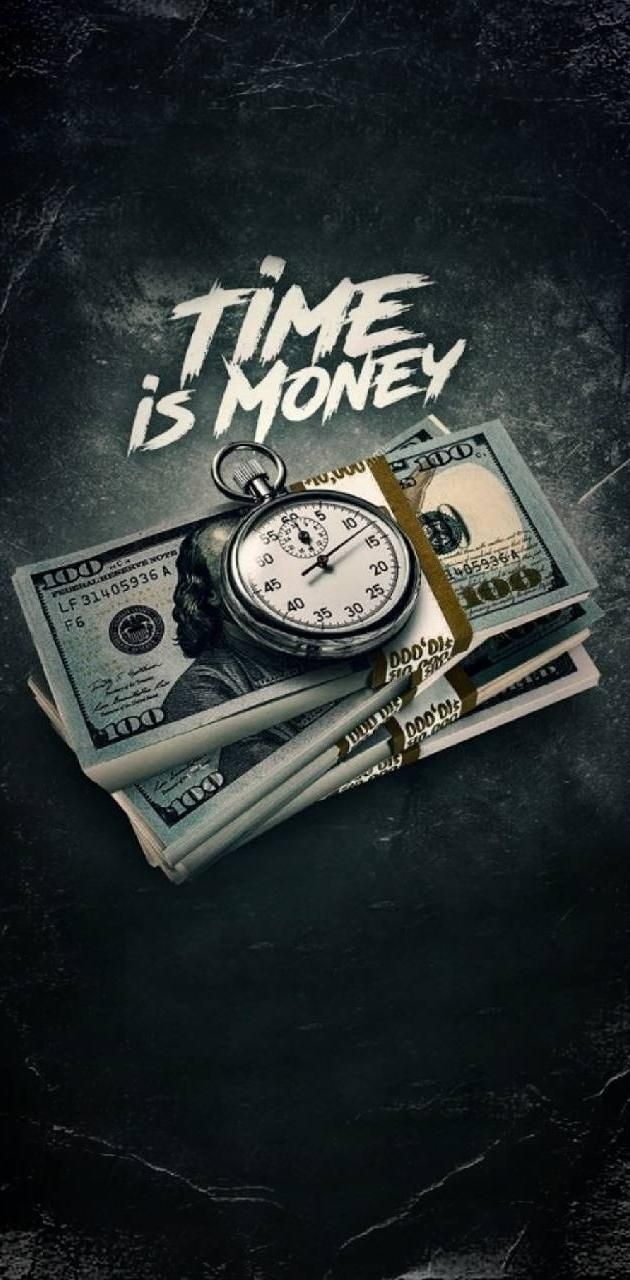 630x1280 Download Time is money wallpaper by Badgirlllllllllll now. Browse millions of popu. Money wallpaper iphone, Money tattoo, Money background, Phone