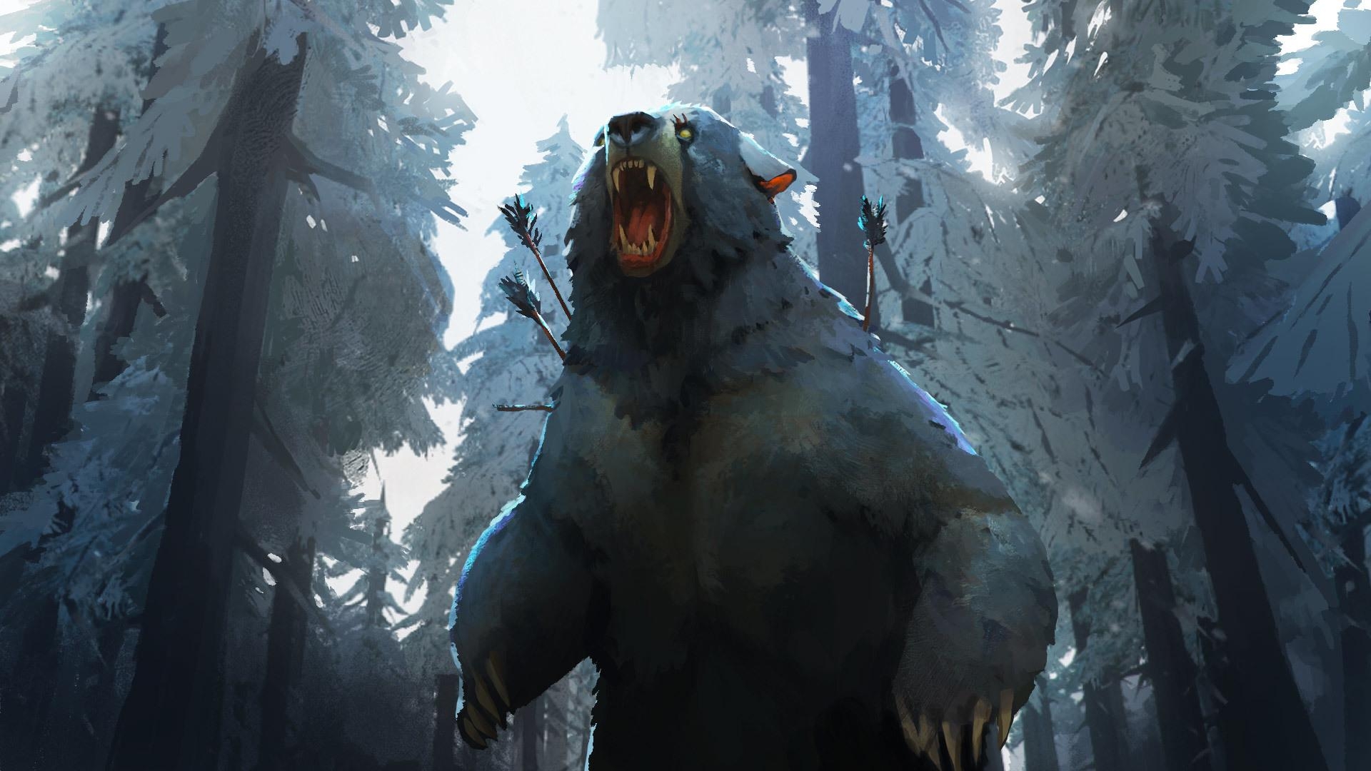 1920x1080 Wounded bear. Wallpaper from The Long Dark, Desktop