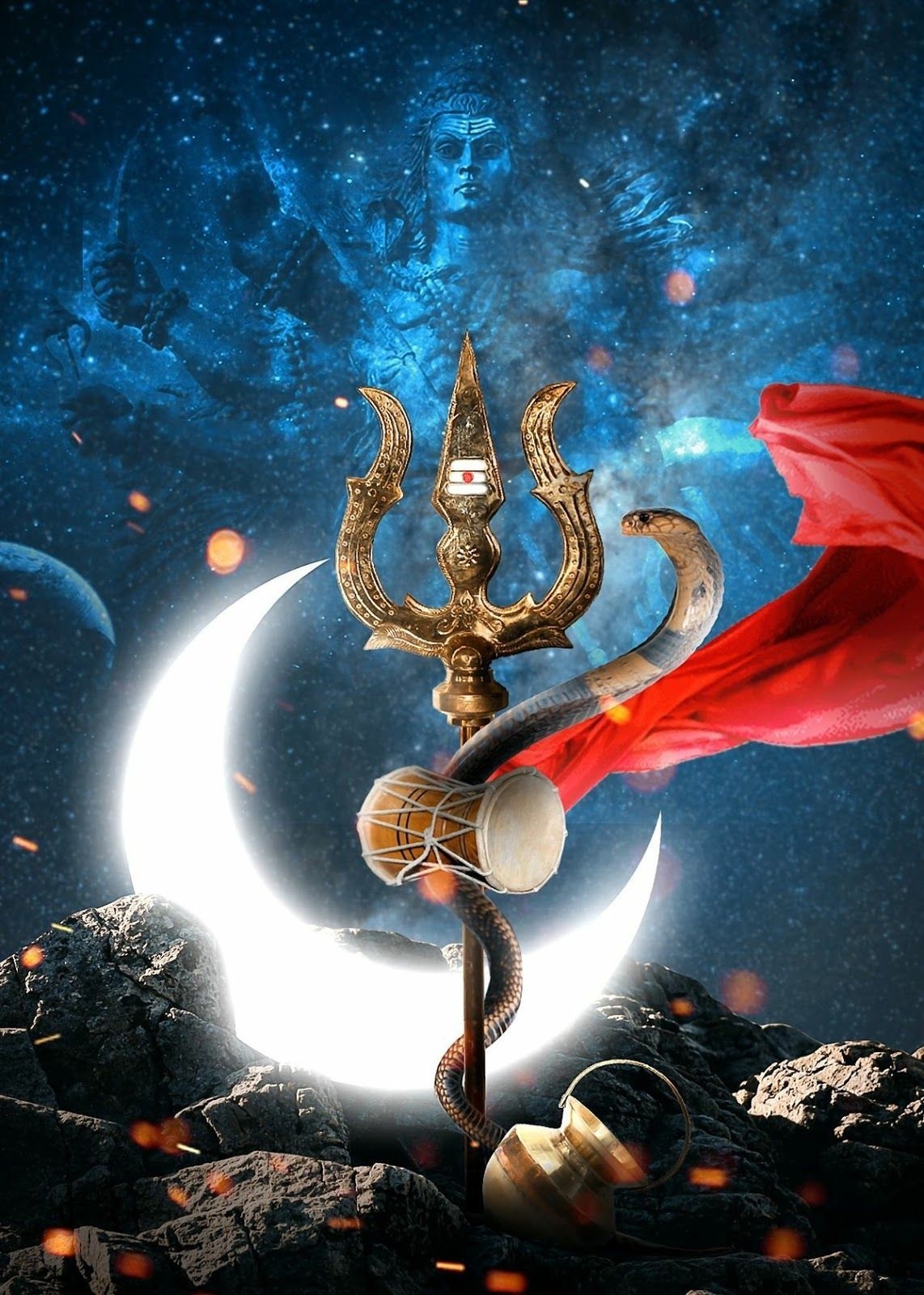 1150x1600 hindu sant lord.Shivay, Phone