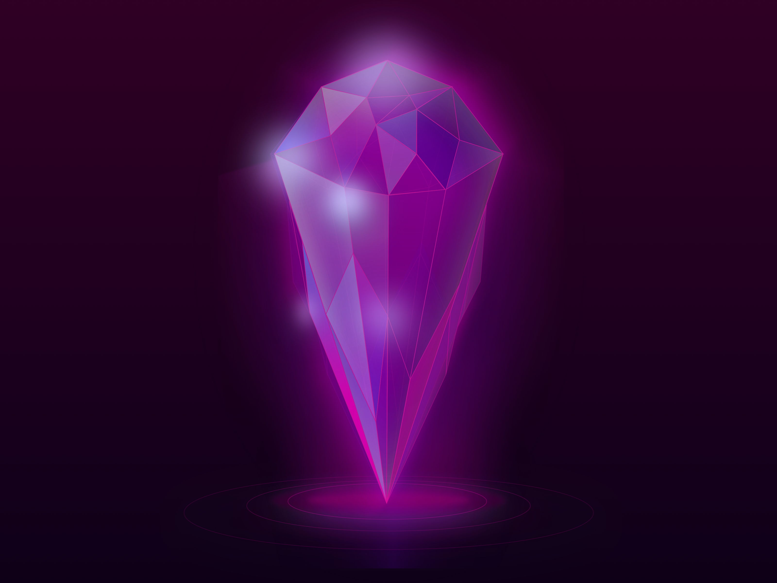 3200x2400 Magenta Crystal Light, Desktop