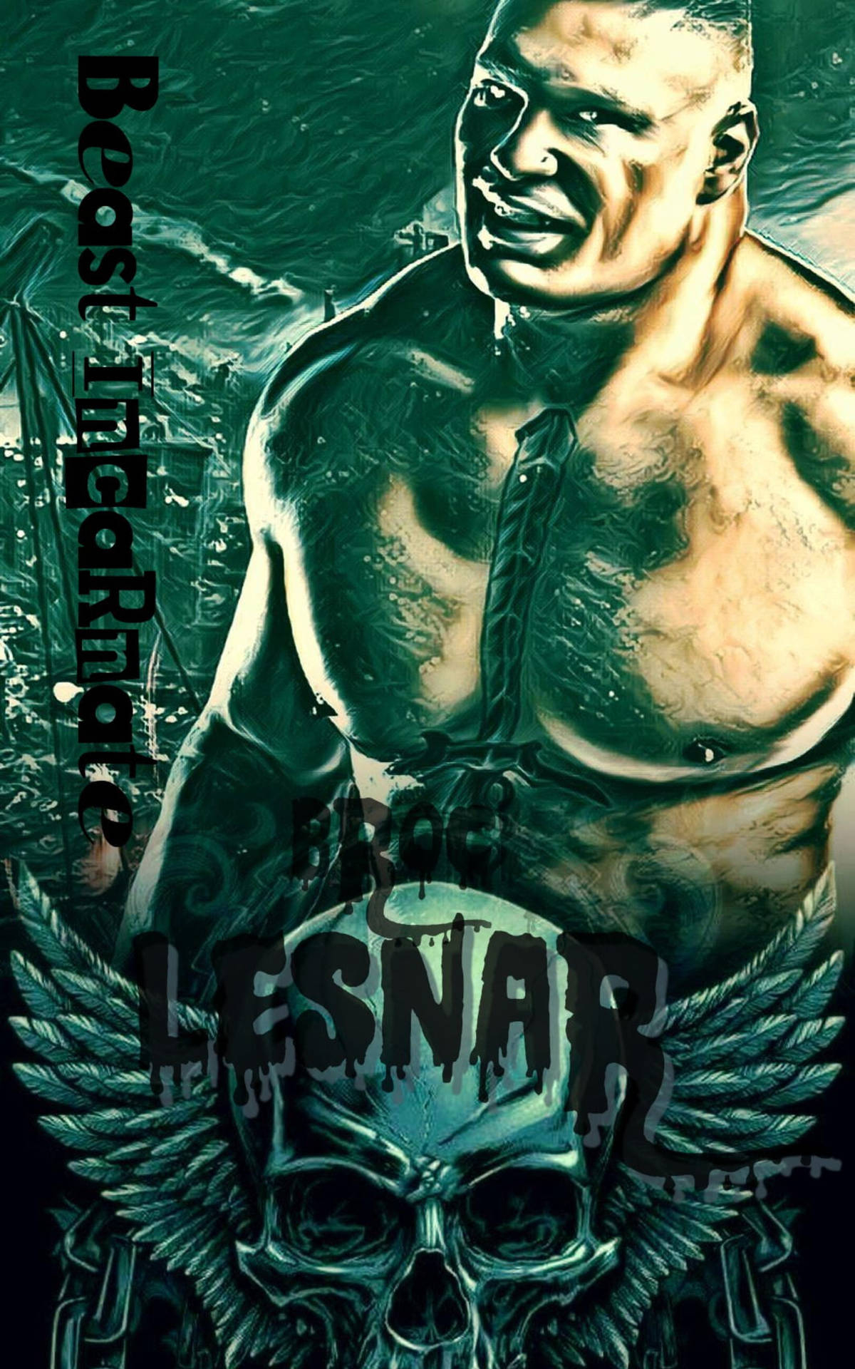 1200x1920 Download Dope Fanart For Brock Lesnar Wallpaper, Phone