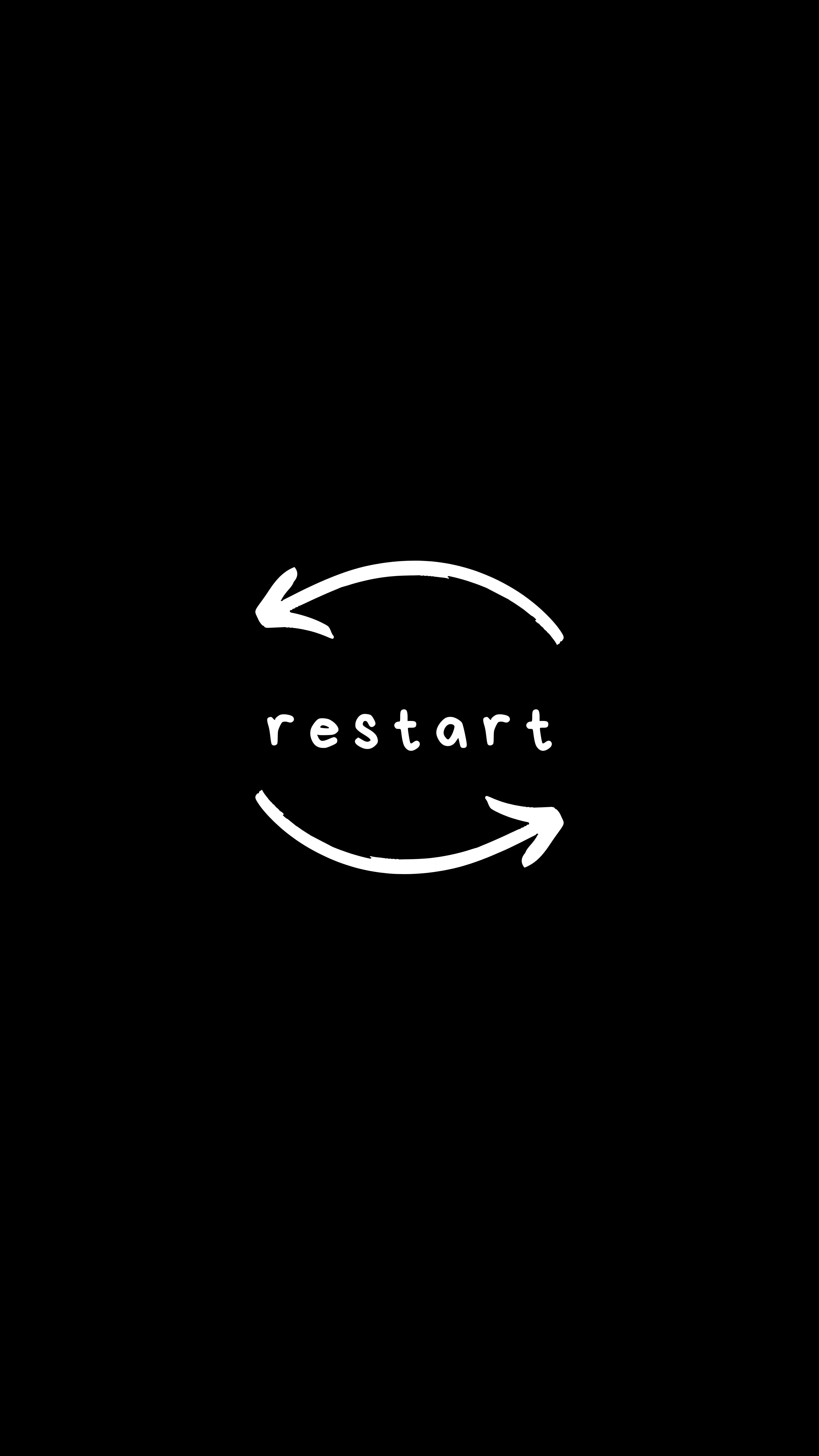 3240x5760 Download wallpaper  restart, word, arrows HD background, Phone