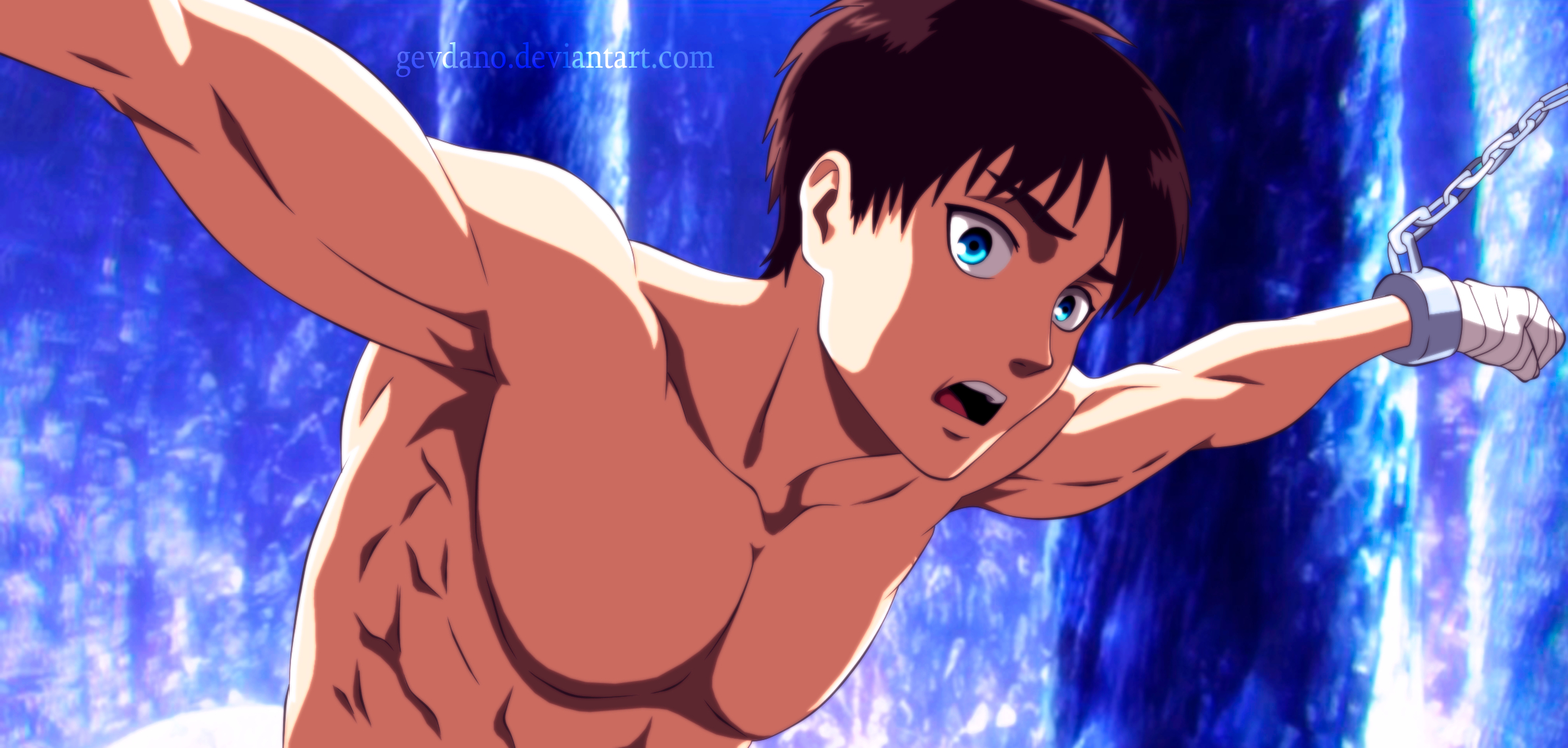 2390x1140 Eren Yeager wallpaper HD Wallpaper, Dual Screen