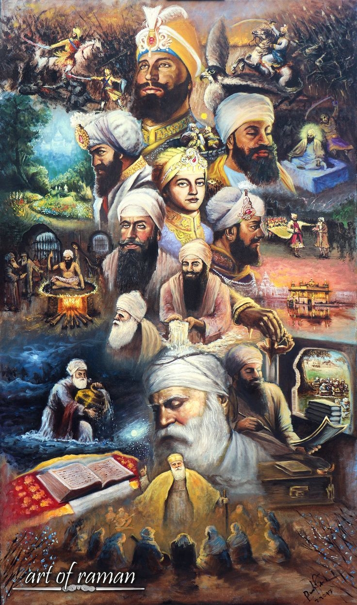 740x1250 The Path oil on canvas 40x60. Guru pics, Guru hargobind, Guru nanak wallpaper, Phone