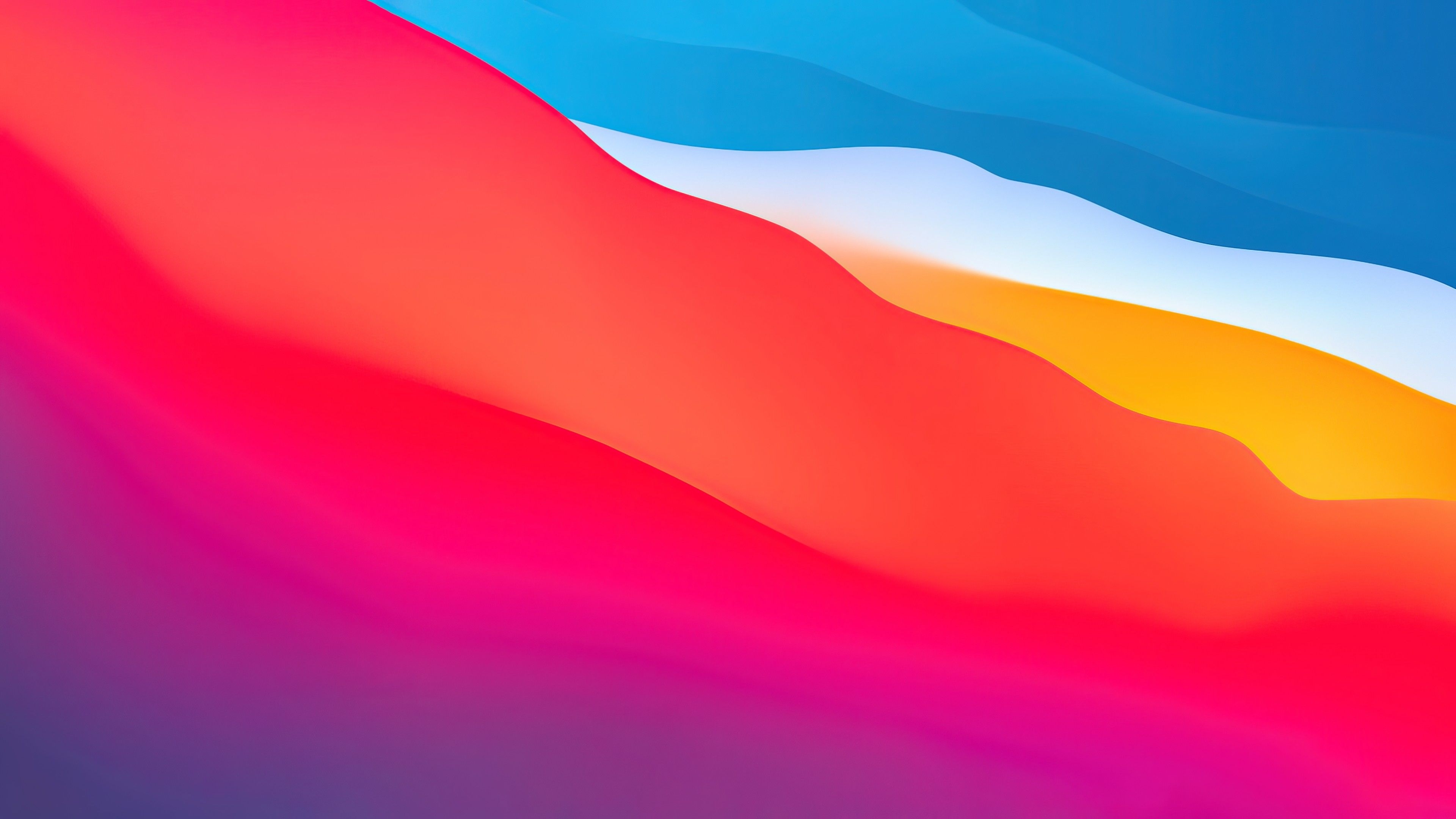 3840x2160 macOS Big Sur Wallpaper 4K, Apple, Layers, Fluidic, Colorful, WWDC, Stock, Gradients, Desktop