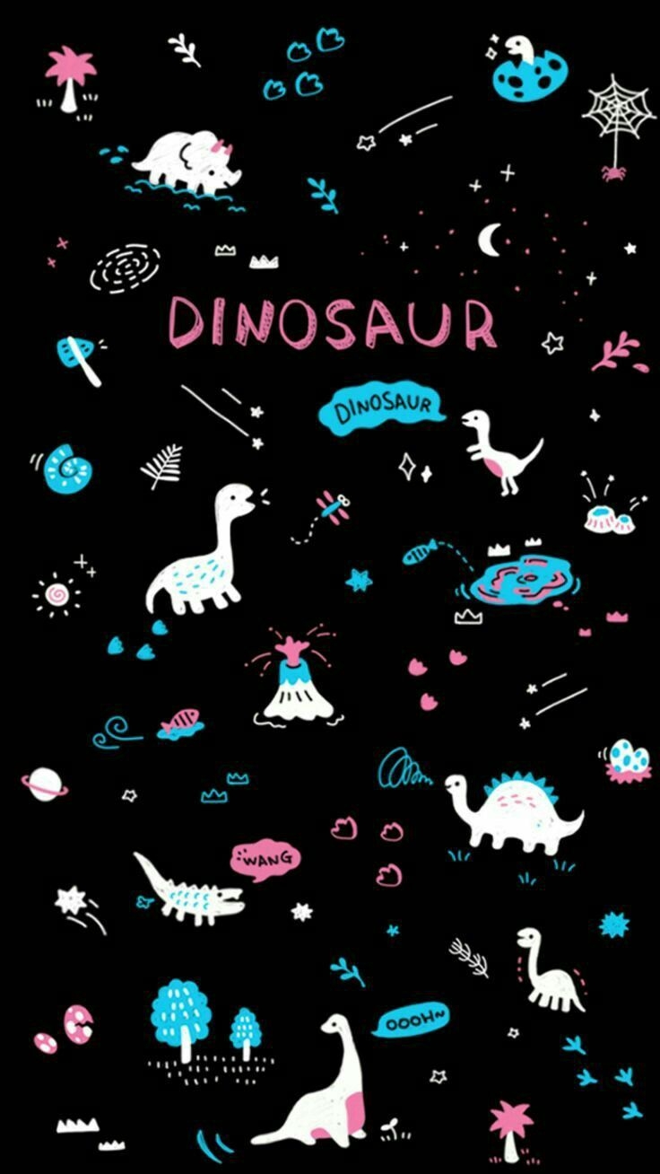 740x1310 Cute Dinosaur Rawr Wallpaper, Phone