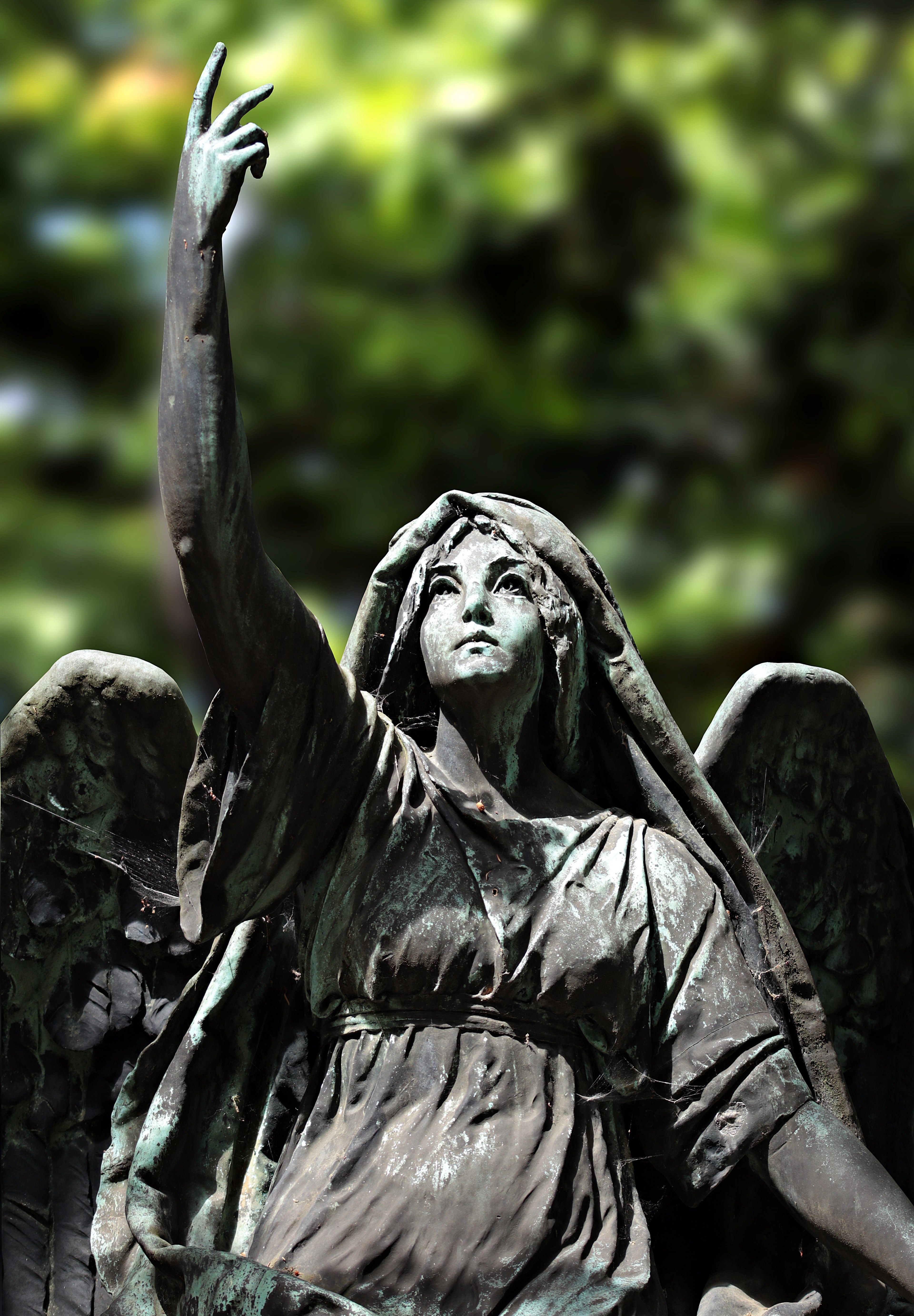 3840x5530 Wallpaper / angel statue figure cemetery stone sculpture 4k wallpaper, Phone