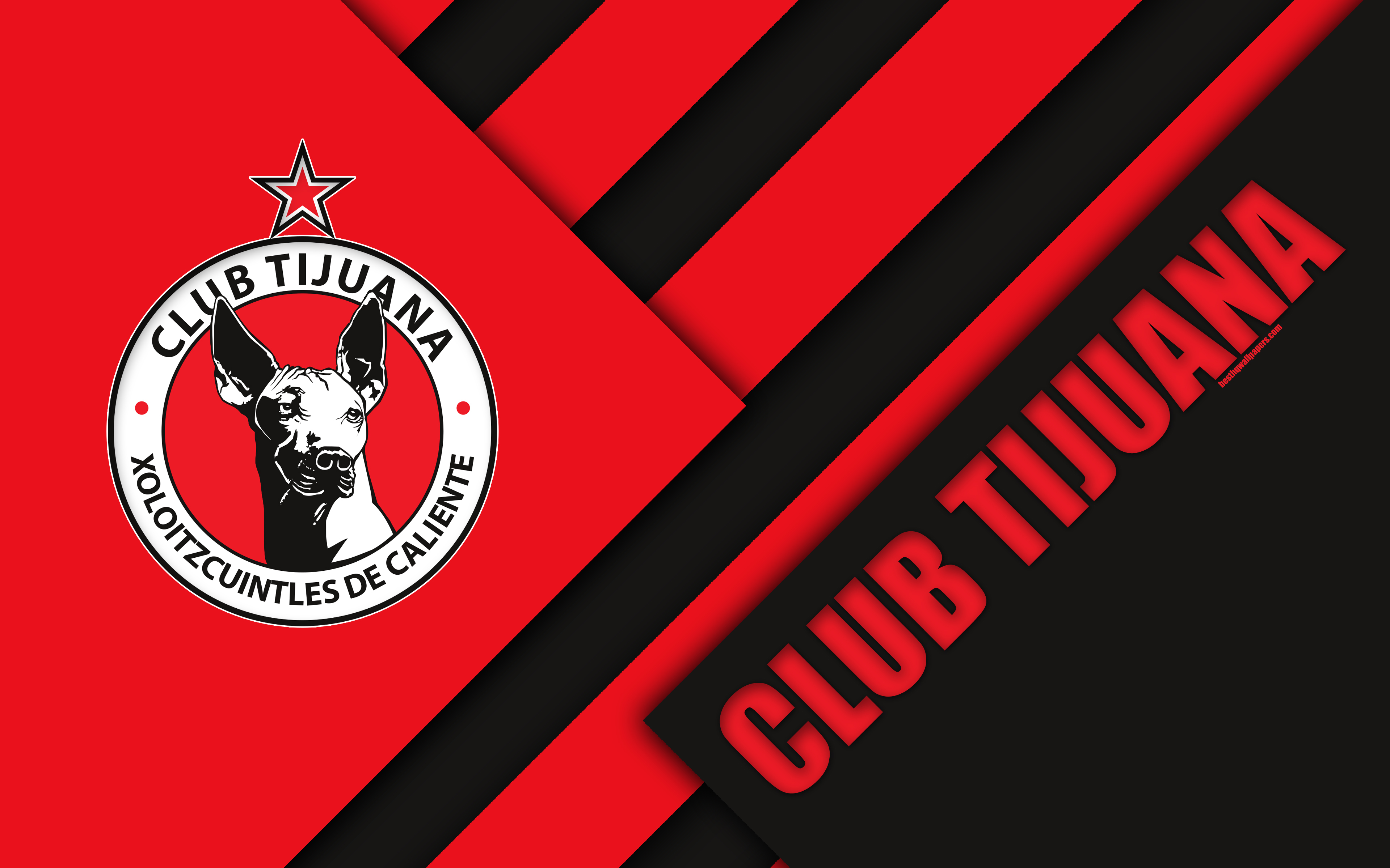 3840x2400 Download wallpaper Club Tijuana, Xolos de Tijuana, 4k, Mexican, Desktop