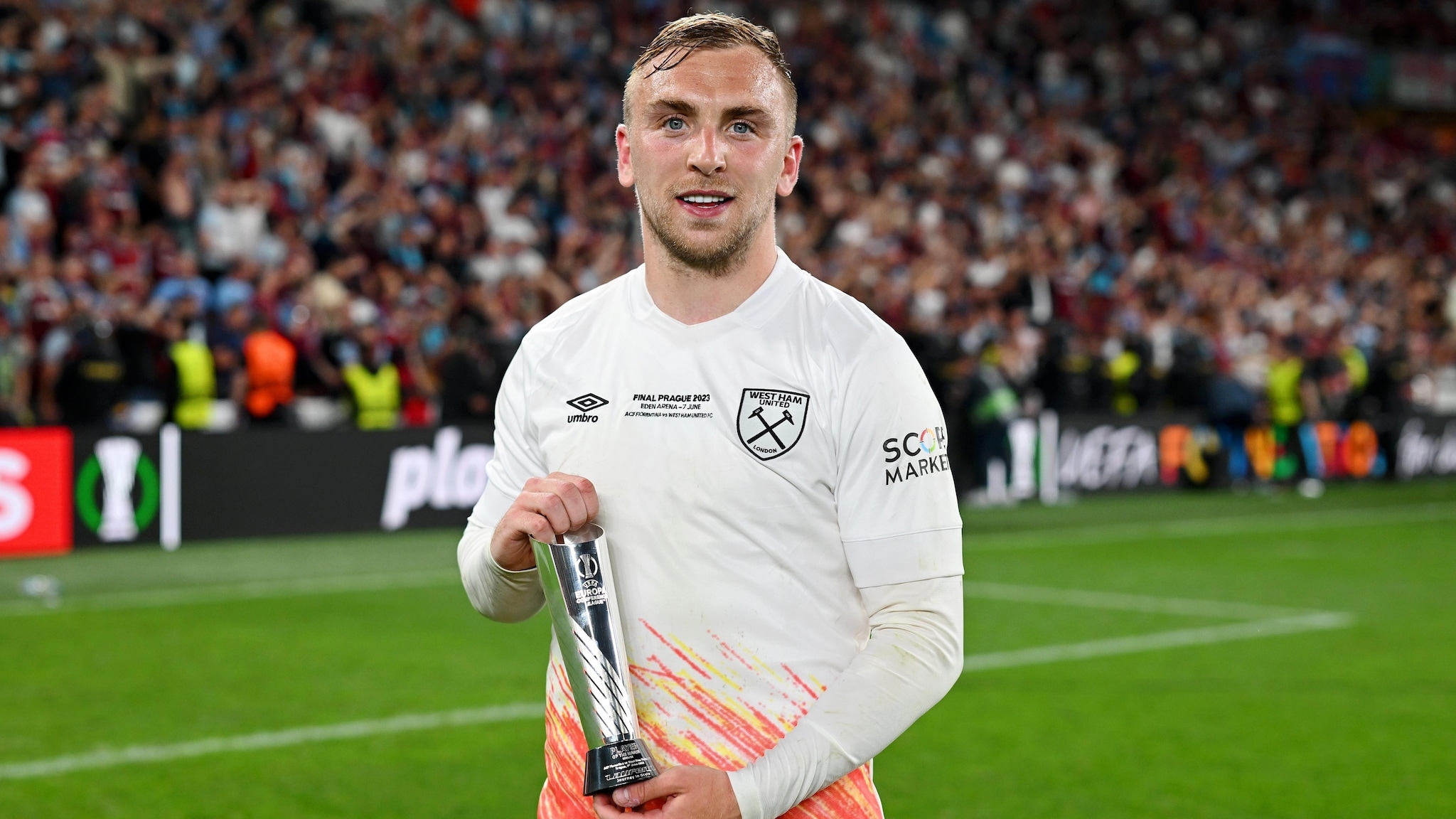 2050x1160 Jarrod Bowen named official UEFA Europa Conference League final Player of the Match. UEFA Europa Conference League, Desktop