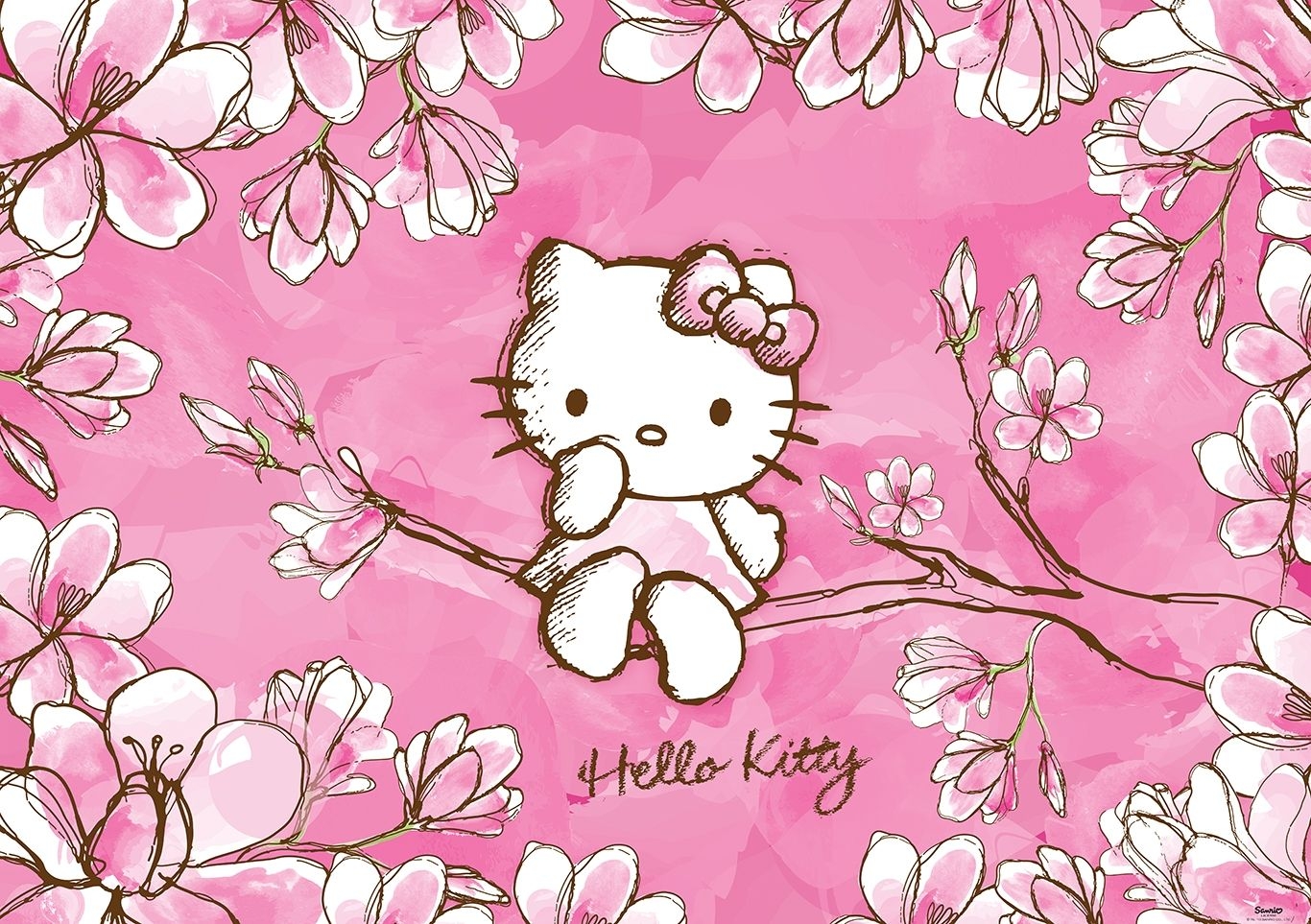 1370x970 Springtime. Hello kitty wallpaper, Kitty wallpaper, Hello kitty, Desktop