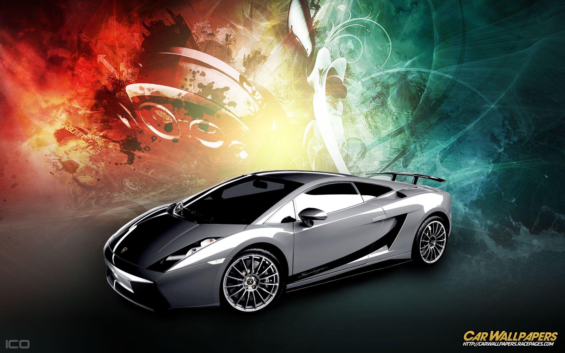 1920x1200 Colorful Background Lamborghini Gallardo Wallpaper, Desktop