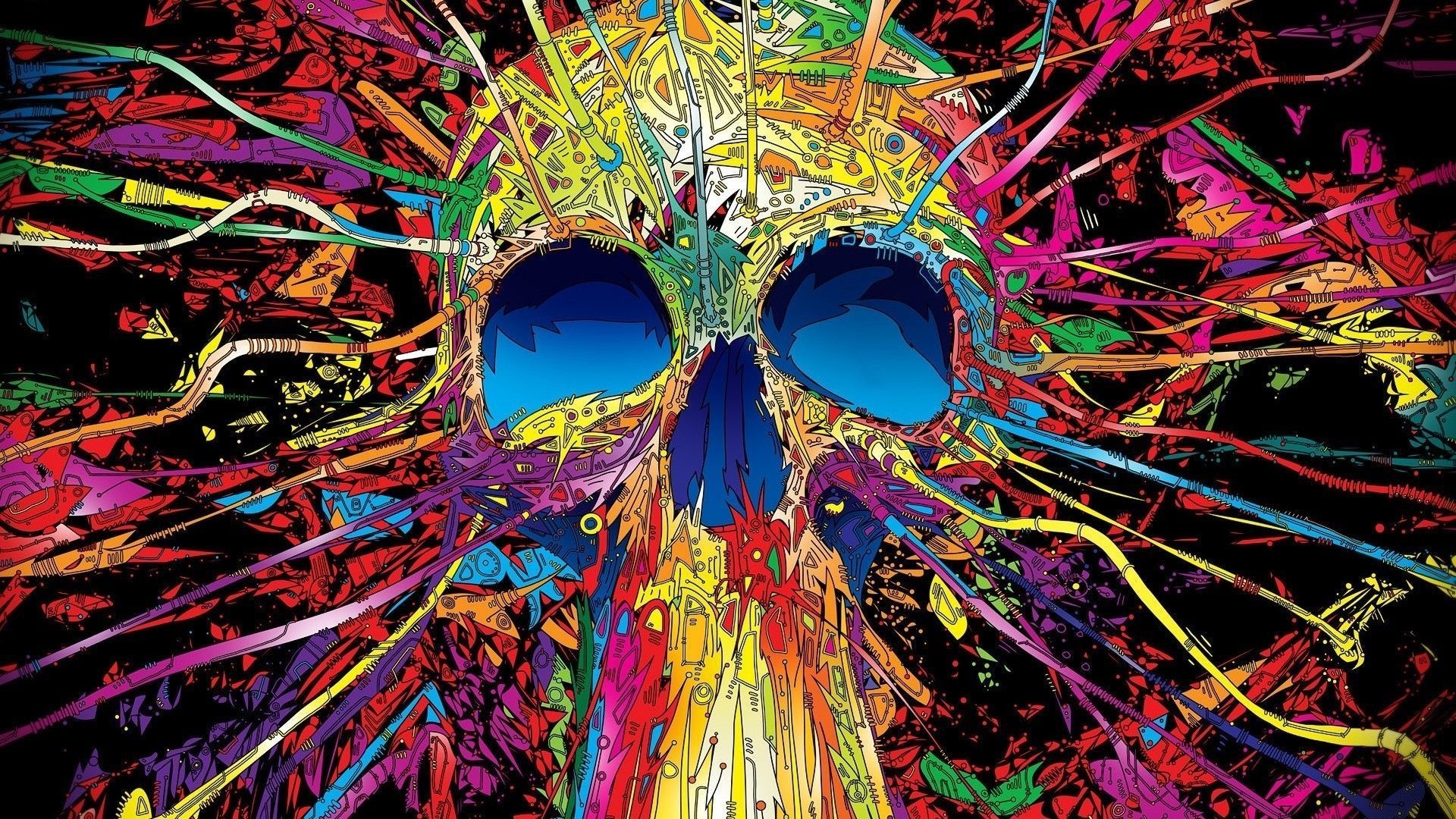 1920x1080 Trippy Skull Wallpaper Free Trippy Skull Background, Desktop