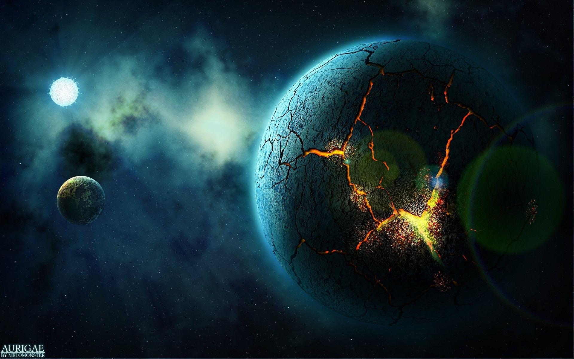 1920x1200 Space: Planet Starlight Cracked Stars Best Nature Wallpaper, Desktop