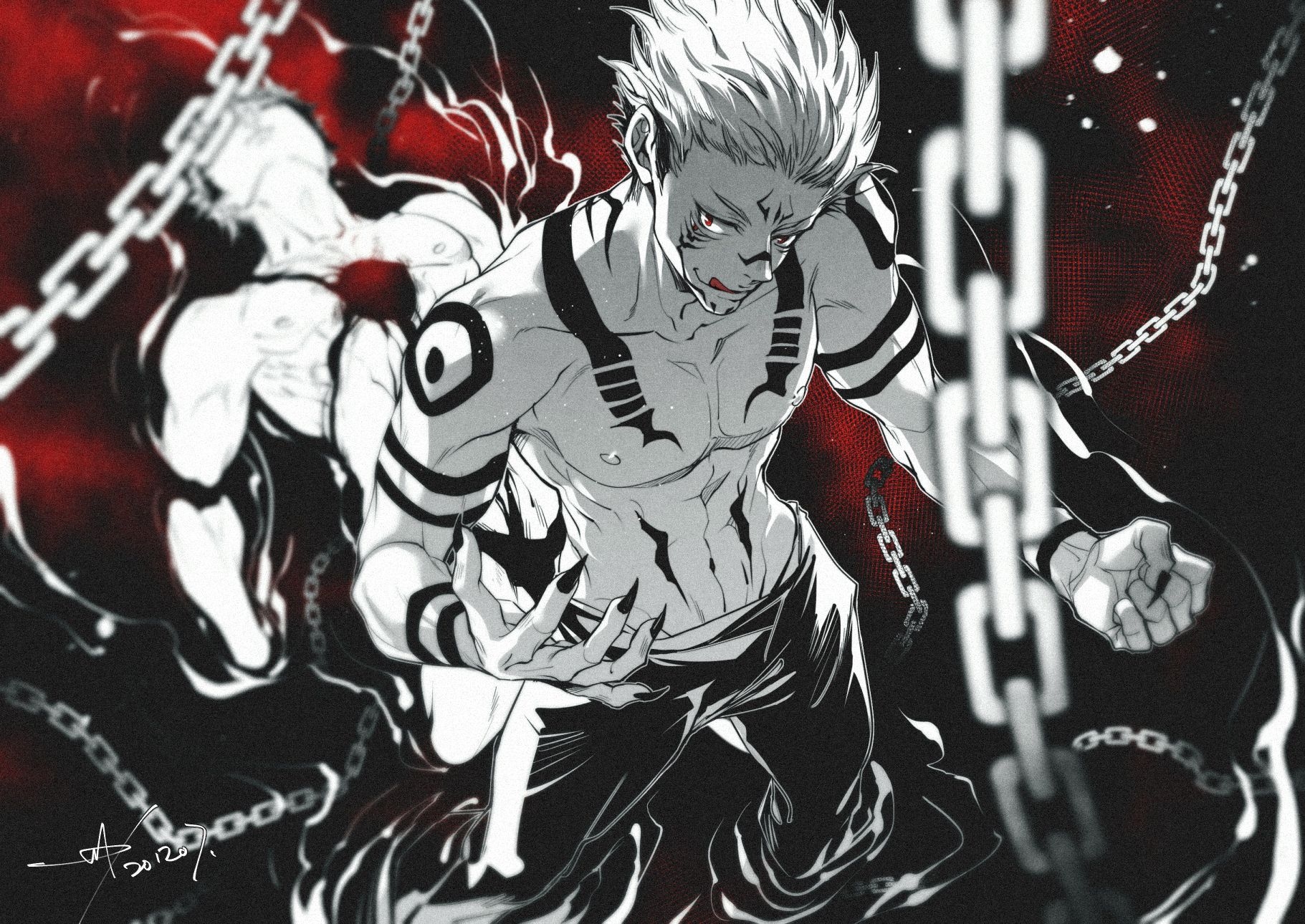 1830x1290 Sukuna (Jujutsu Kaisen) Anime Image Board, Desktop