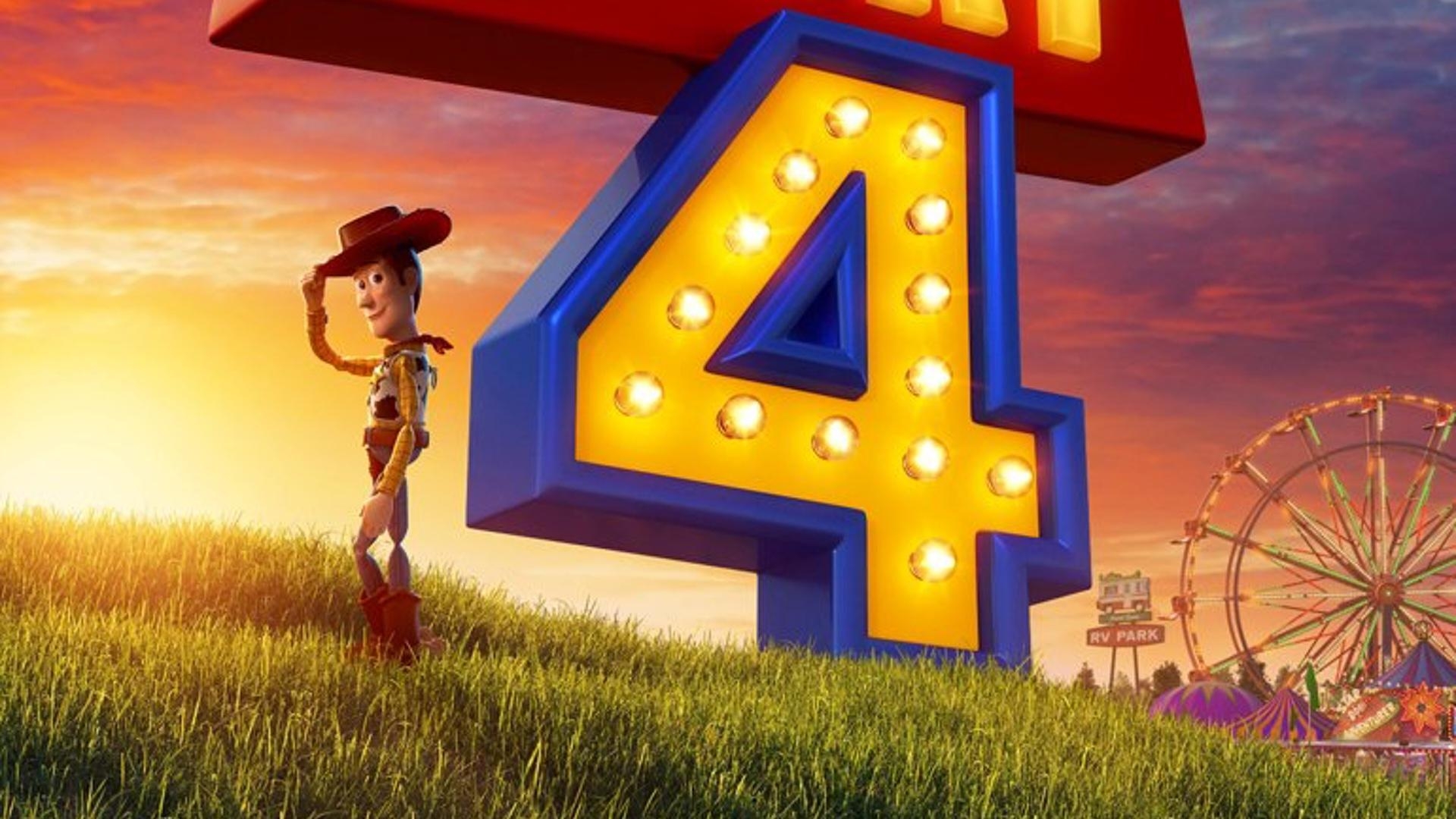 1920x1080 Woody Graces the New Poster for Pixar's TOY STORY 4, Desktop