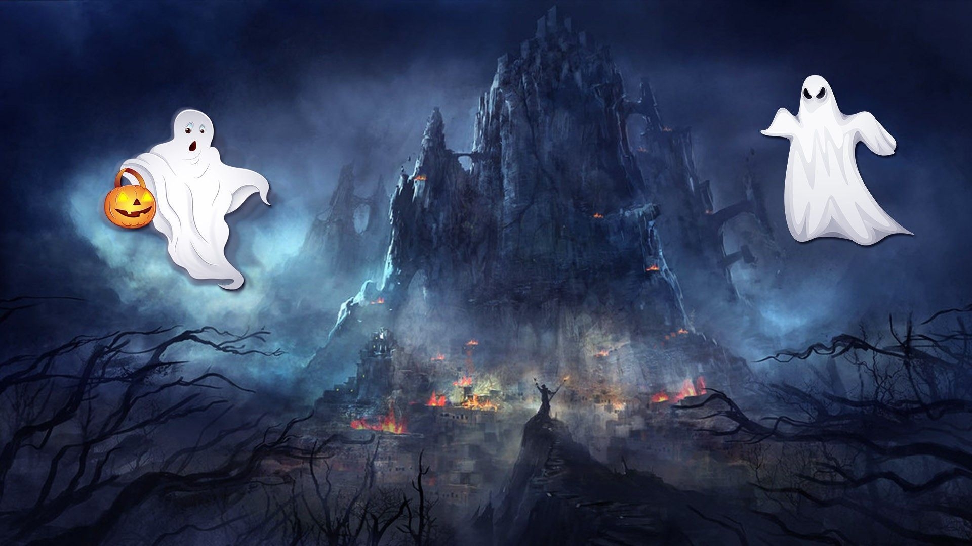 1920x1080 Halloween Ghost Desktop Wallpaper, HD Halloween Ghost Desktop Background on WallpaperBat, Desktop