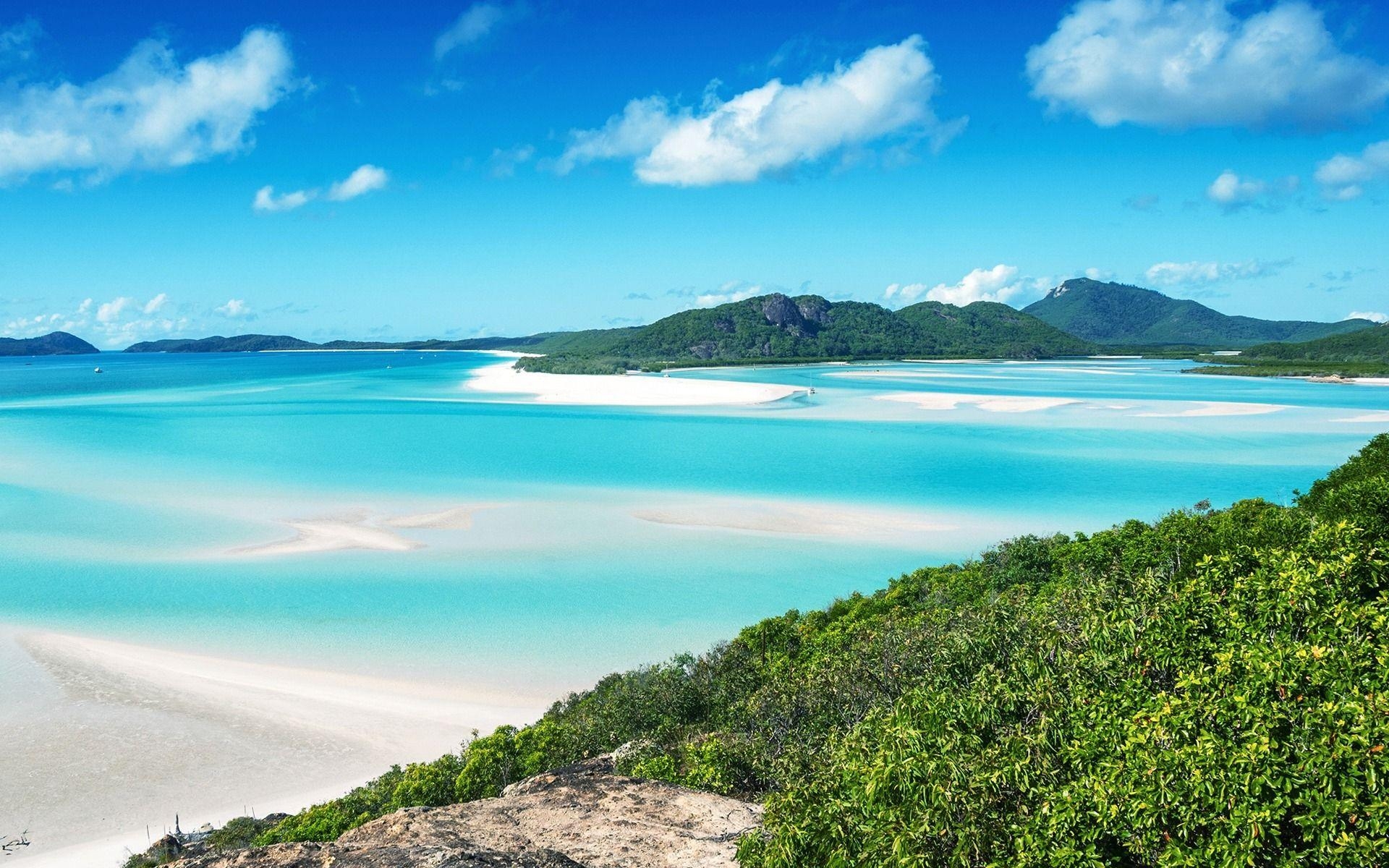 1920x1200 Download wallpaper Whitsunday Island, Australia, tropical island, Desktop