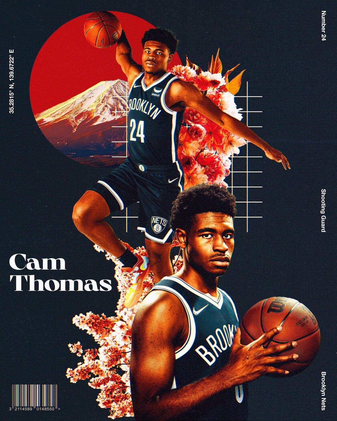 1080x1350 Poster I made of Cam Thomas!, Phone