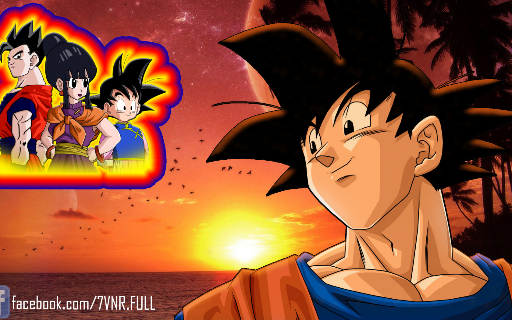 1680x1050 Free download Goku Chichi Gohan and Goten The family, Desktop