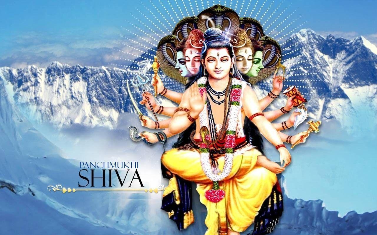 1280x800 Lord Shiva. Panchmukhi Shiva Wallpaper. Shiva, Desktop