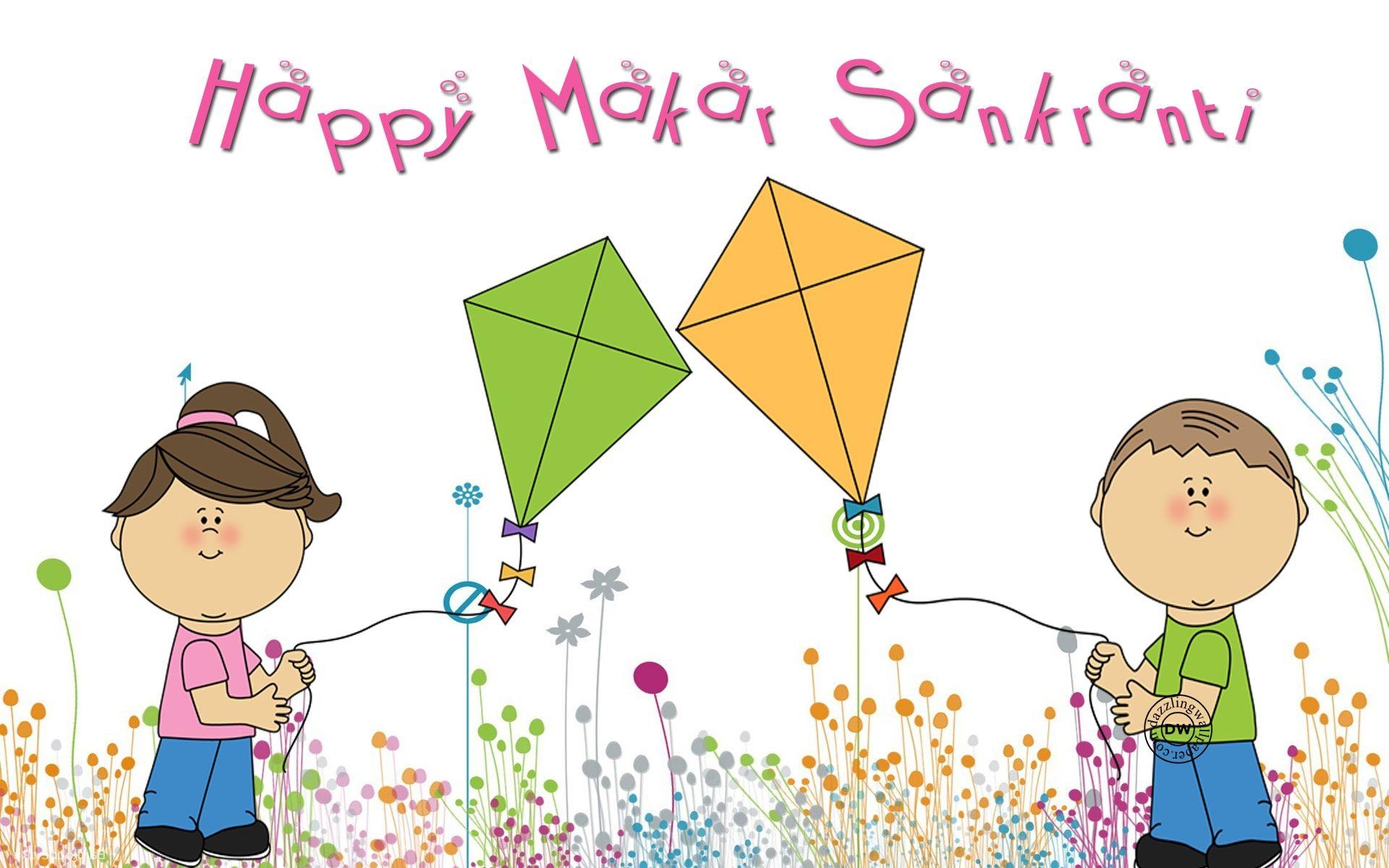 1920x1200 Makar Sankranti Image for Whatsapp DP, Profile Wallpaper, Desktop