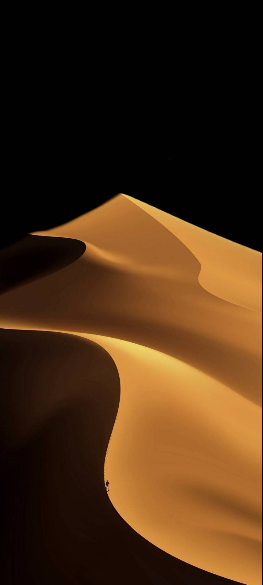 860x1910 Dunes Black And Gold iPhone Wallpaper, Phone